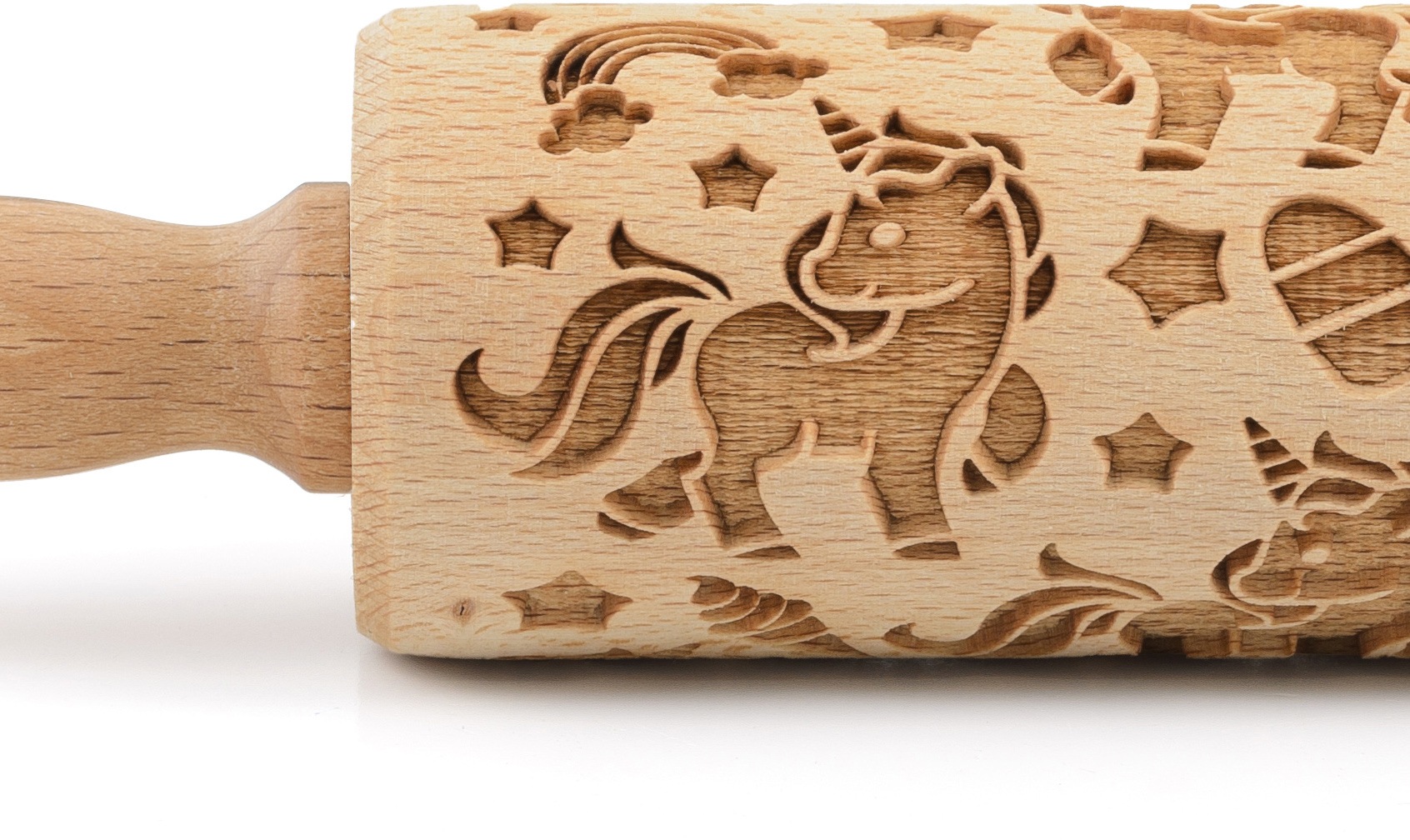 folkroll Teigroller »3D-Motiv-Teigrolle« Einhorn