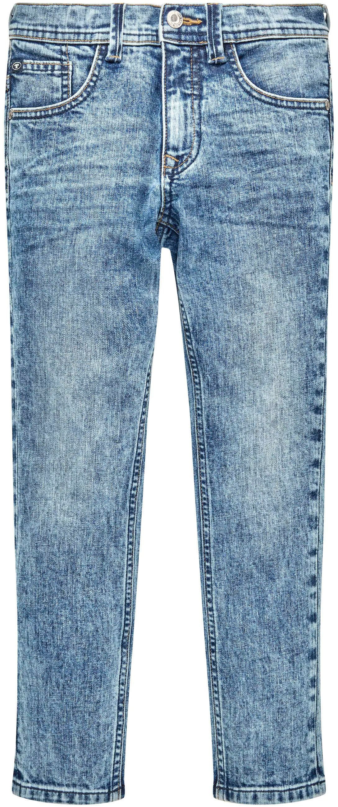 [Qualitätsgarantie und kostenloser Versand vorausgesetzt] TOM TAILOR Skinny-fit-Jeans »Matt«, mit bequem Knopf- Reißverschluss kaufen und