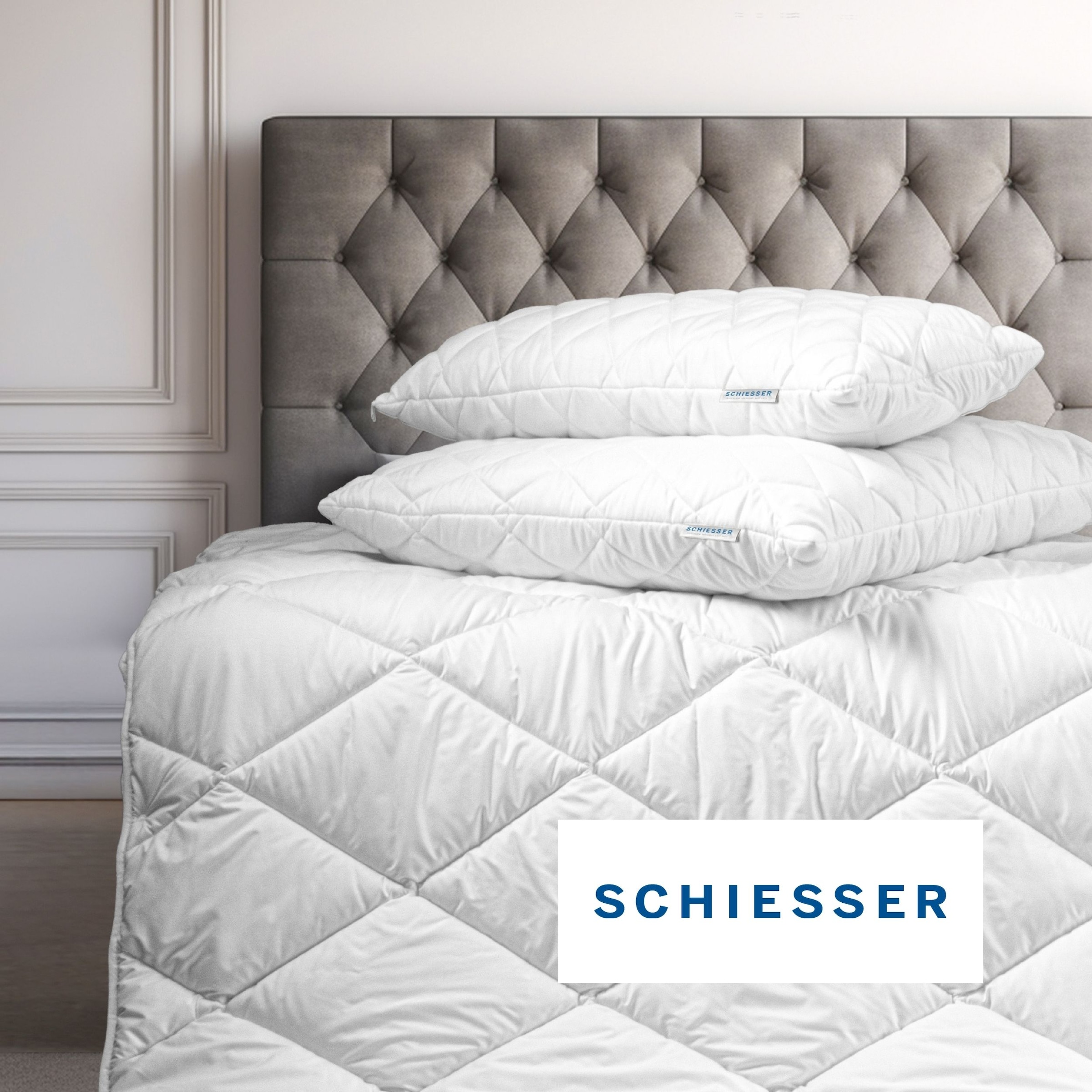 Schiesser Microfaserbettdecke »Hygge leichte Ganzjahressteppdecke mit flauschiger Füllung« normal 1 Stk. tlg. STANDARD 100 by OEKO-TEX® zertifiziert