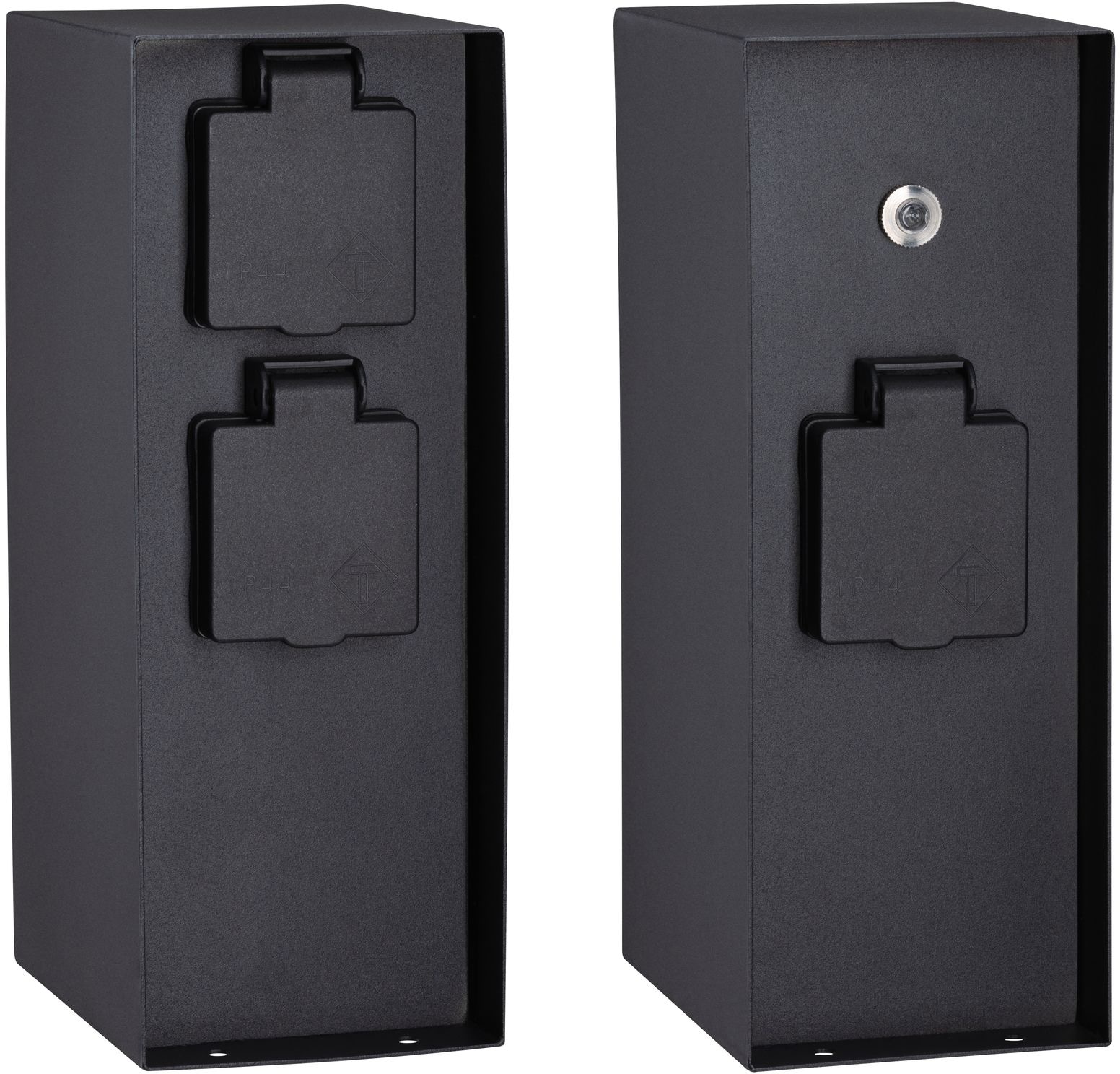 Paulmann Stromverteiler »Outdoor Steckdosensäule Rio« 1 Stk. tlg. eckig, 3-fach, mit Dämmerungsschalter, IP44