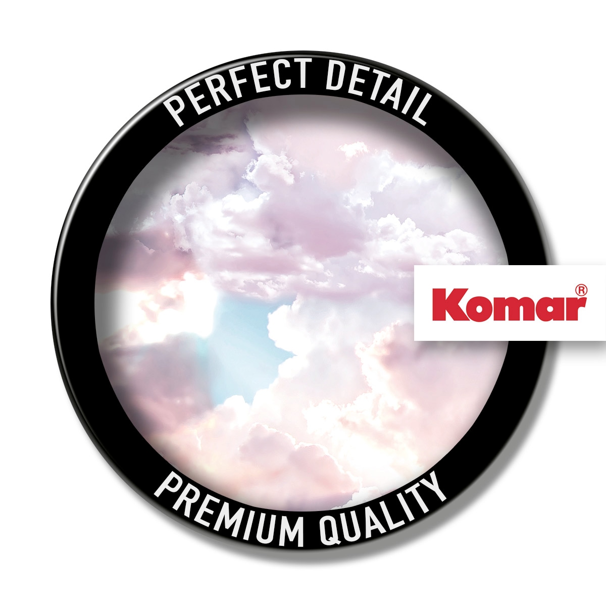 Komar Fototapete »Dot - selbstklebende Vlies Fototapete - Candy Sky - Größe 125 x 125 cm« Motiv | bedruckt glatt