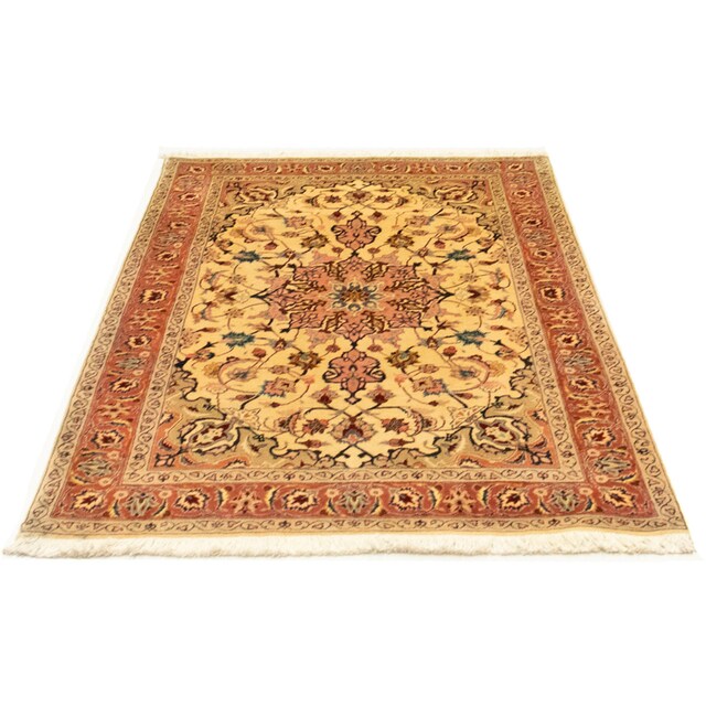 morgenland Teppich »Täbriz 50 Raj Teppich handgeknüpft beige«, rechteckig,  handgeknüpft online kaufen