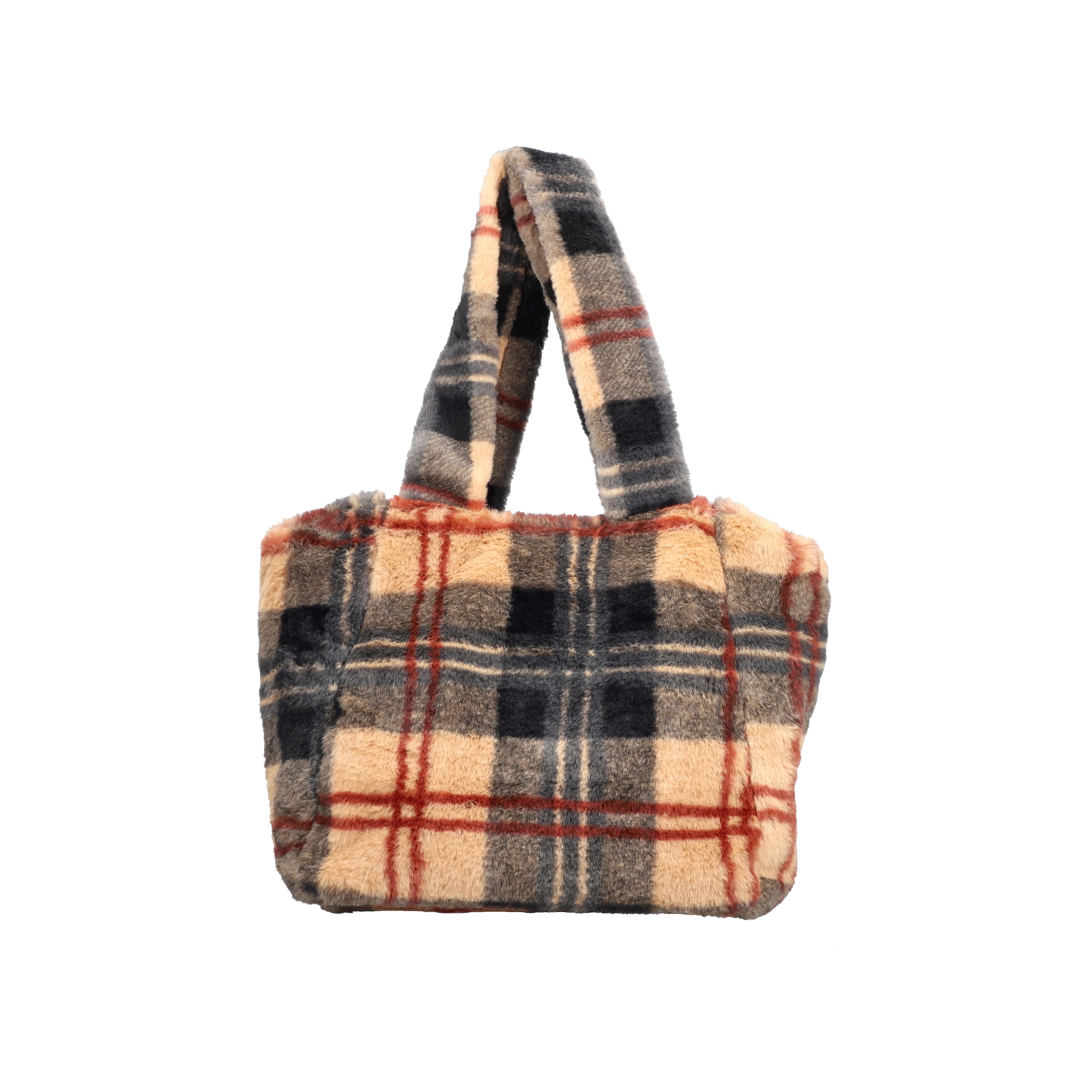 Rieker Shopper, Umhängetasche, Schultertasche in modischer Karo-Optik