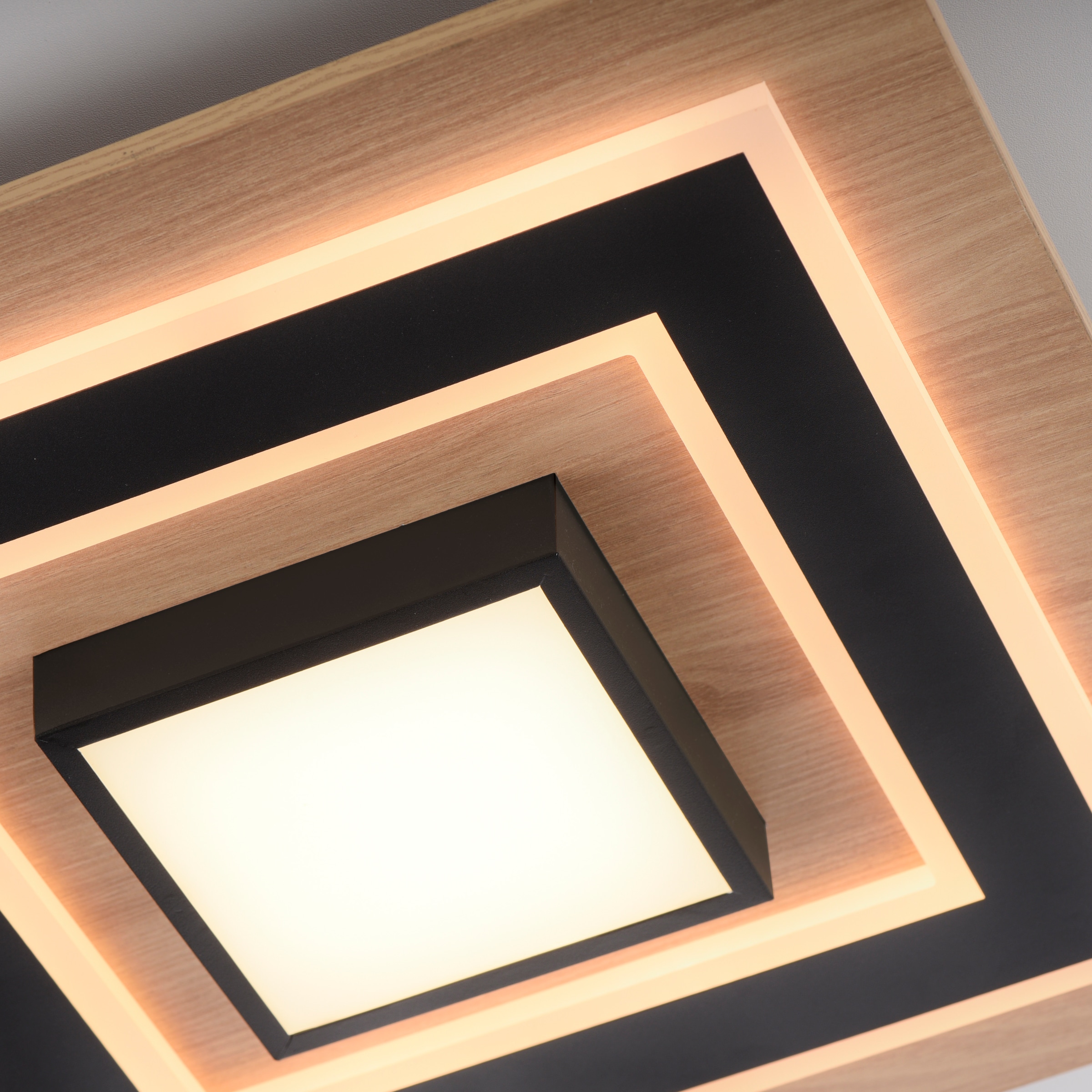 JUST LIGHT Deckenleuchte »TOLA« LED-Board 1 Stk. Warmweiß LED, separat steuerbar (Schalter)