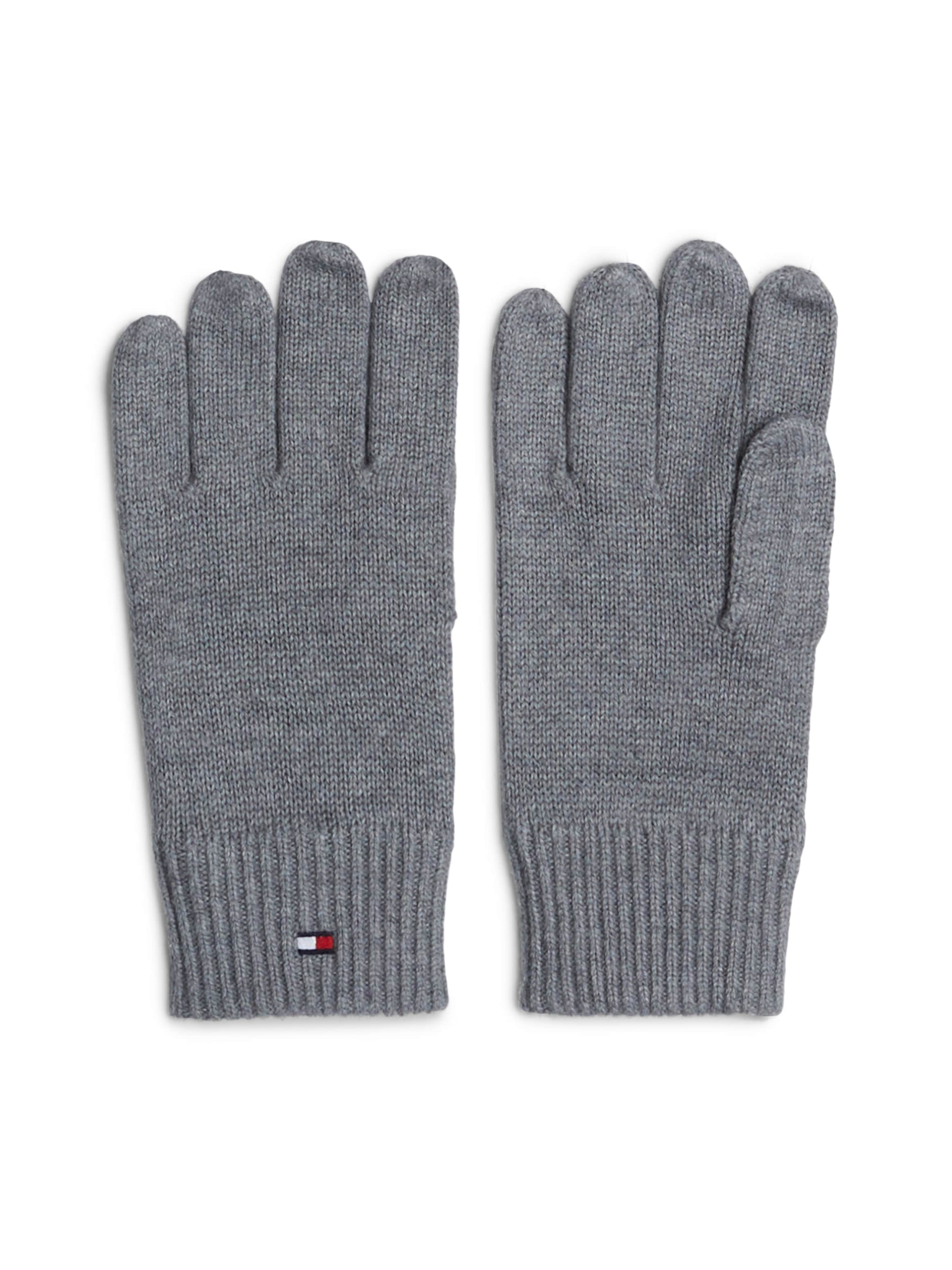 Tommy Hilfiger Strickhandschuhe »ESSENTIALS FLAG GLOVES«, mit Logostickerei