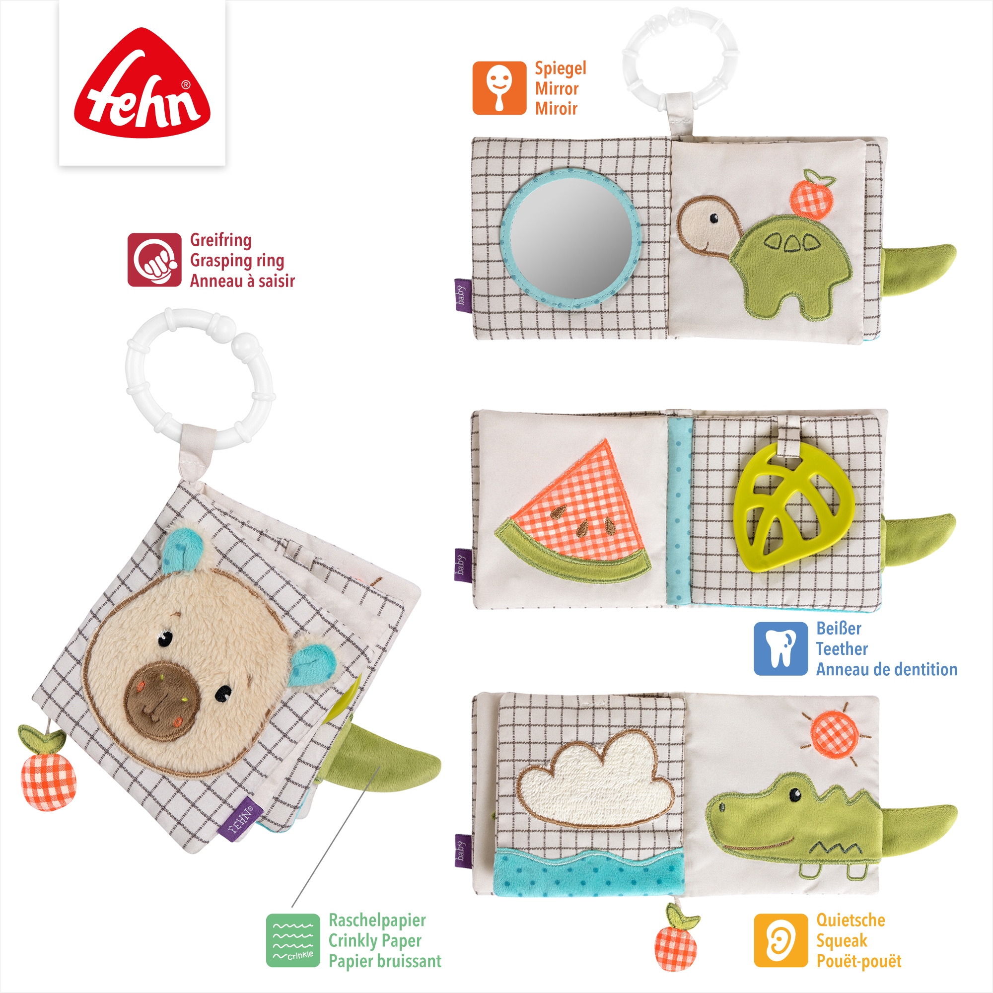Fehn Stoffbuch »Capybara Clara«