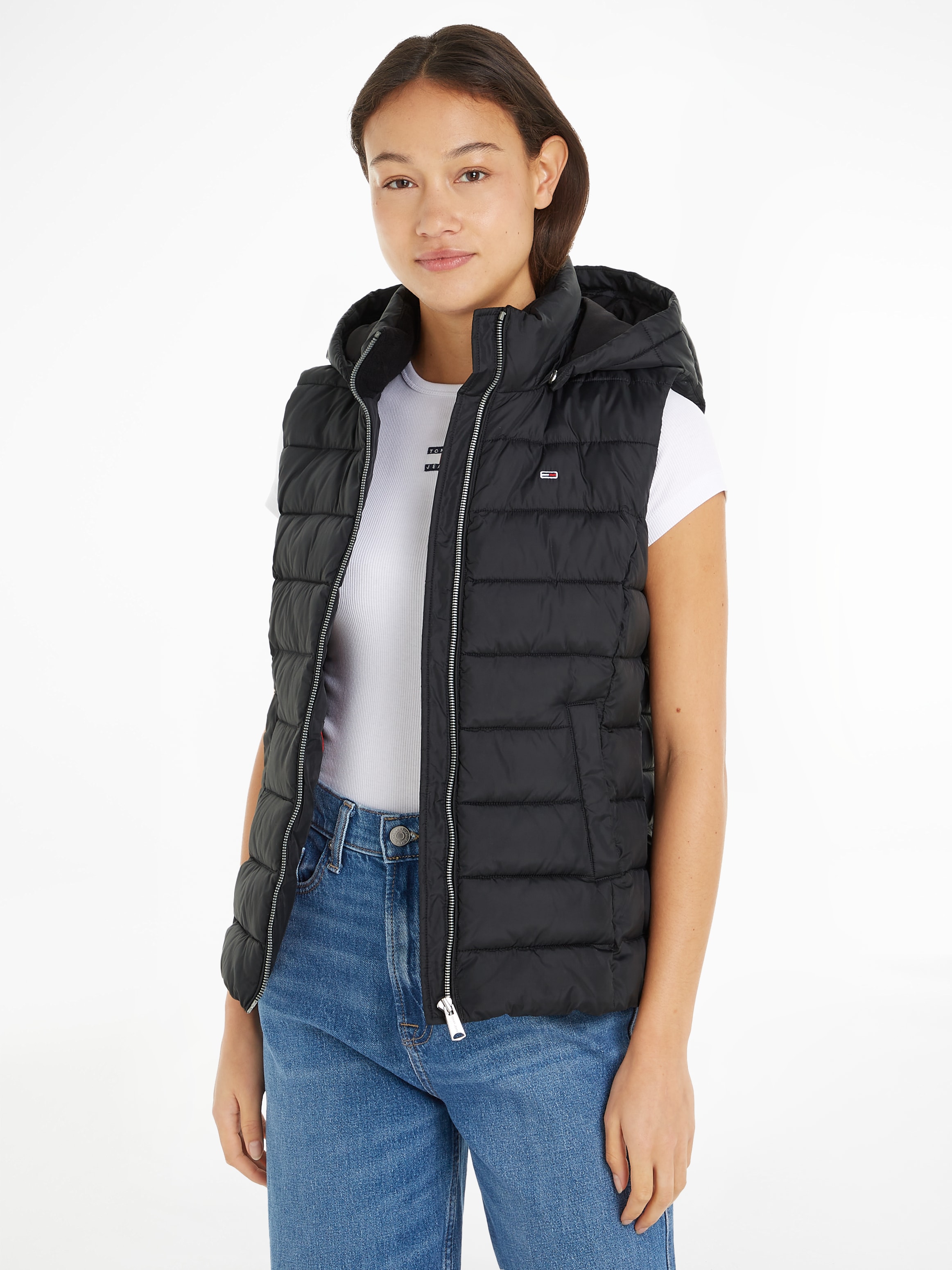 Steppweste »TJW BASIC HOODED VEST«, mit Kapuze