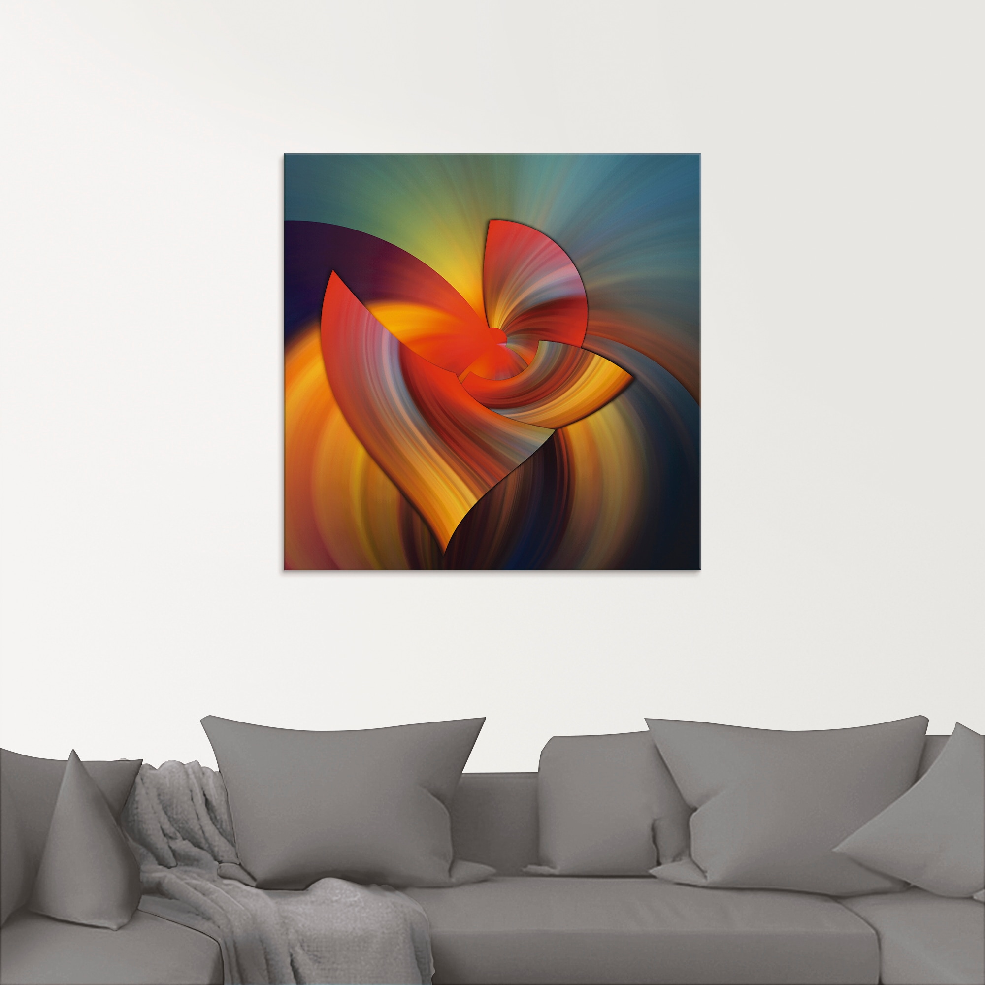 Artland Glasbild »Abstraktes in bunt« Muster 1 Stk. tlg. in verschiedenen Größen