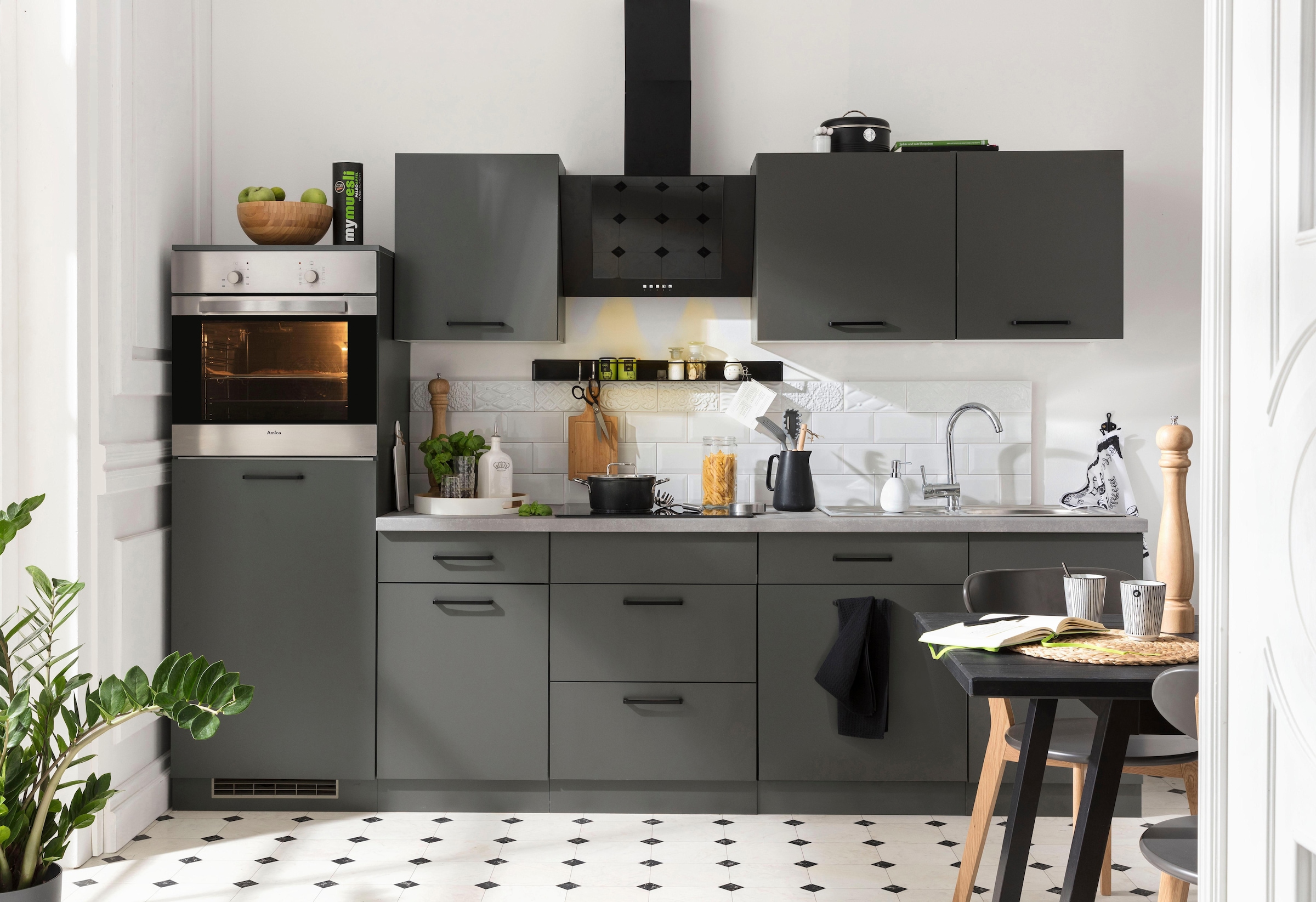 wiho Küchen Küchenzeile »Esbo«, kaufen bequem Breite 280 E-Geräte, ohne cm