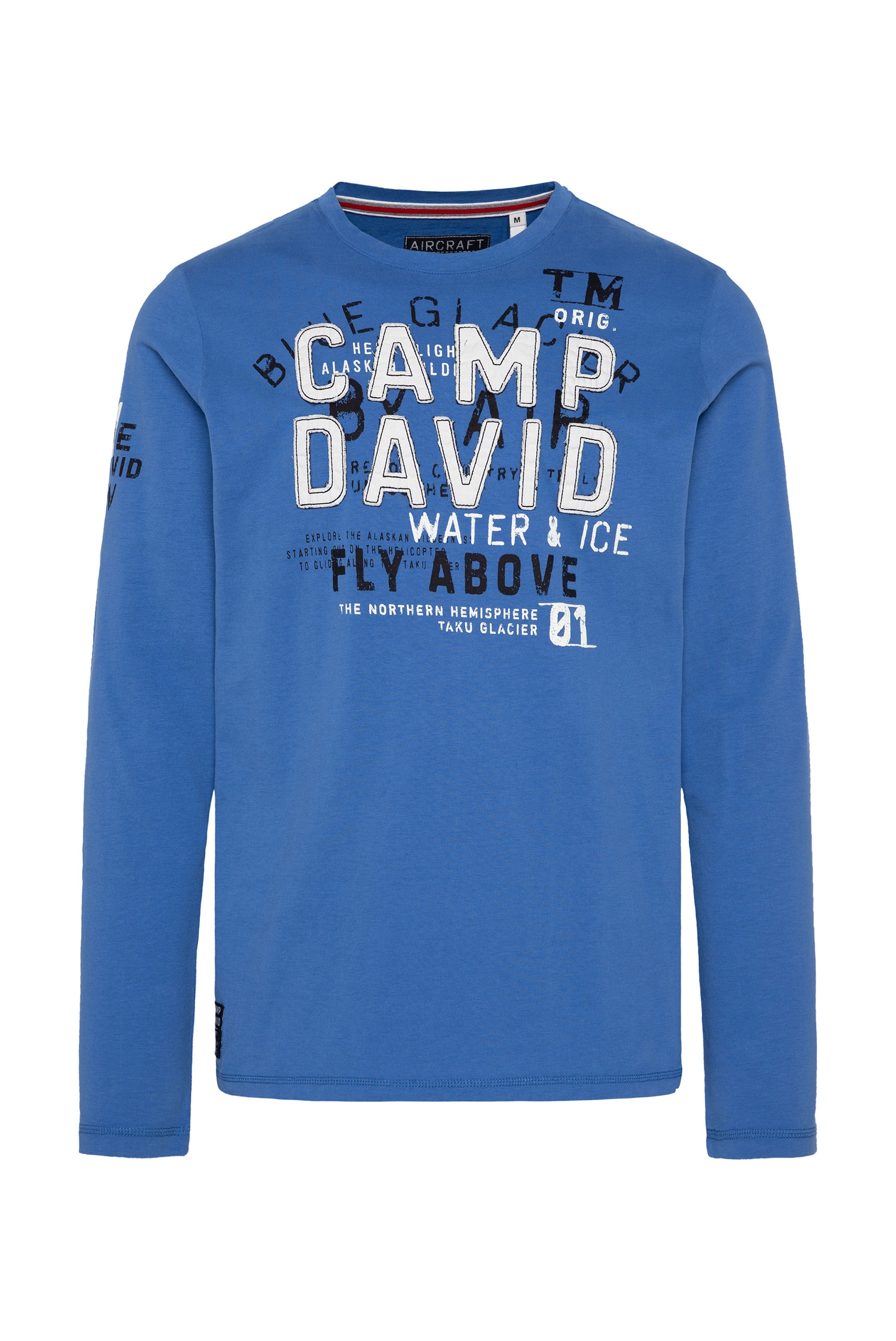 CAMP DAVID Langarmshirt, mit mehreren Prints