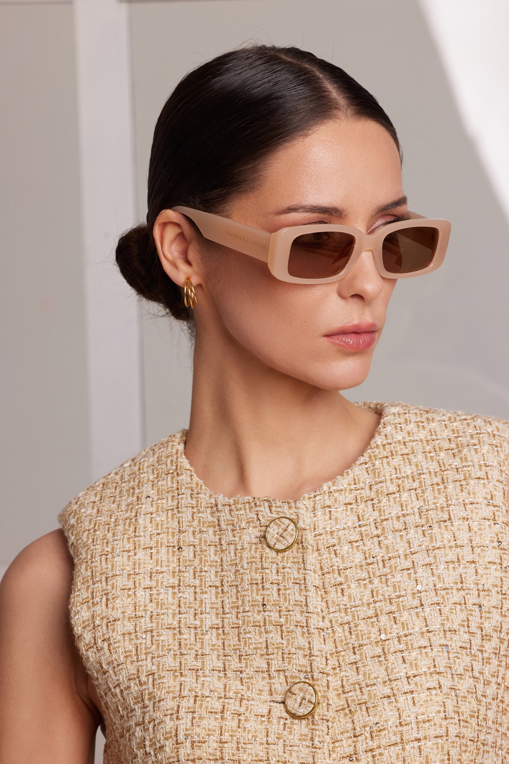 ISABELLA FORD Sonnenbrille »FA07-03« Glas 0,74 mm, polarisierte Gläser, UV400, CAT3.0