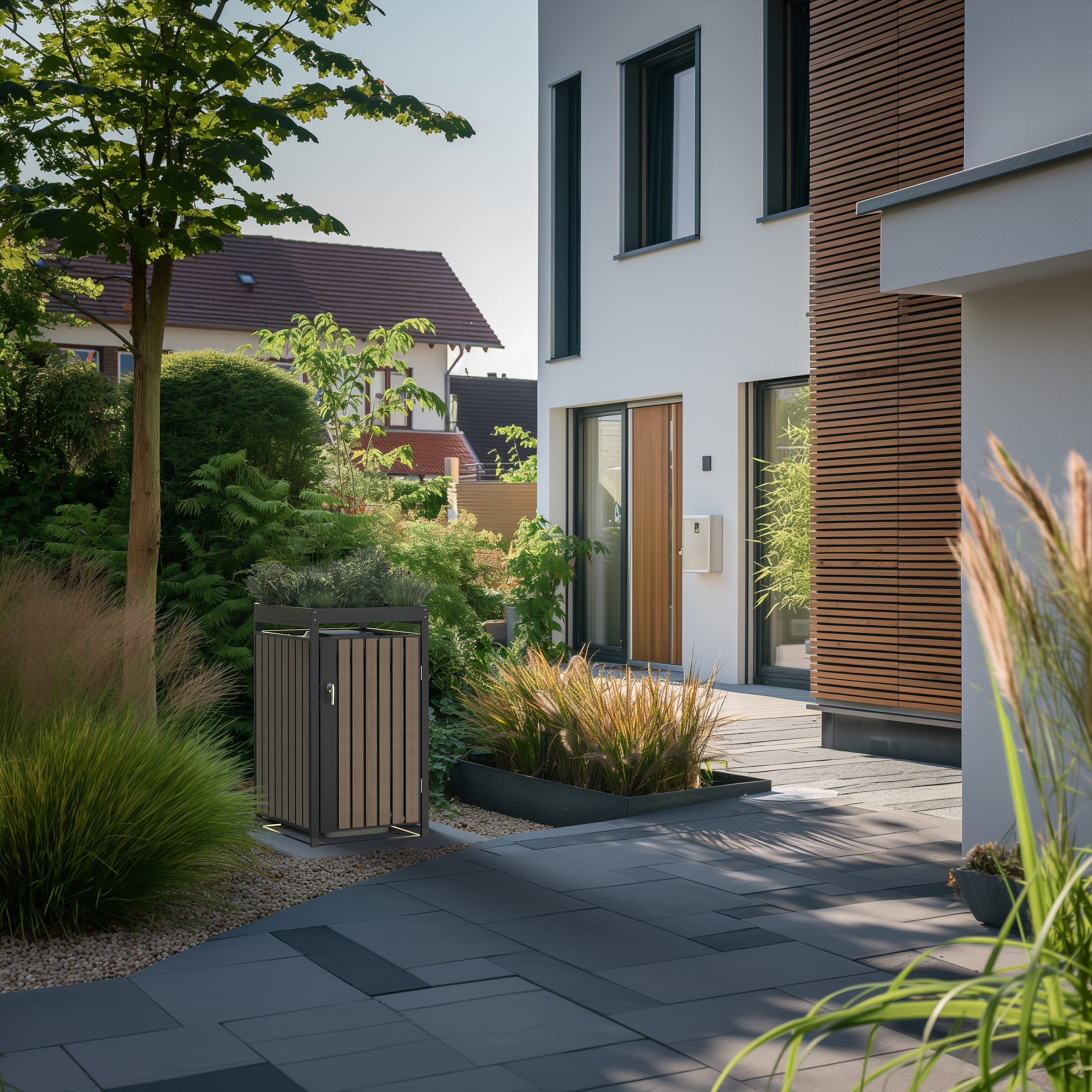WESTMANN Mülltonnenbox »Planta« Platz für 1 Mülltonnen je 240 L, BxHxT: 68x84x124,5 cm