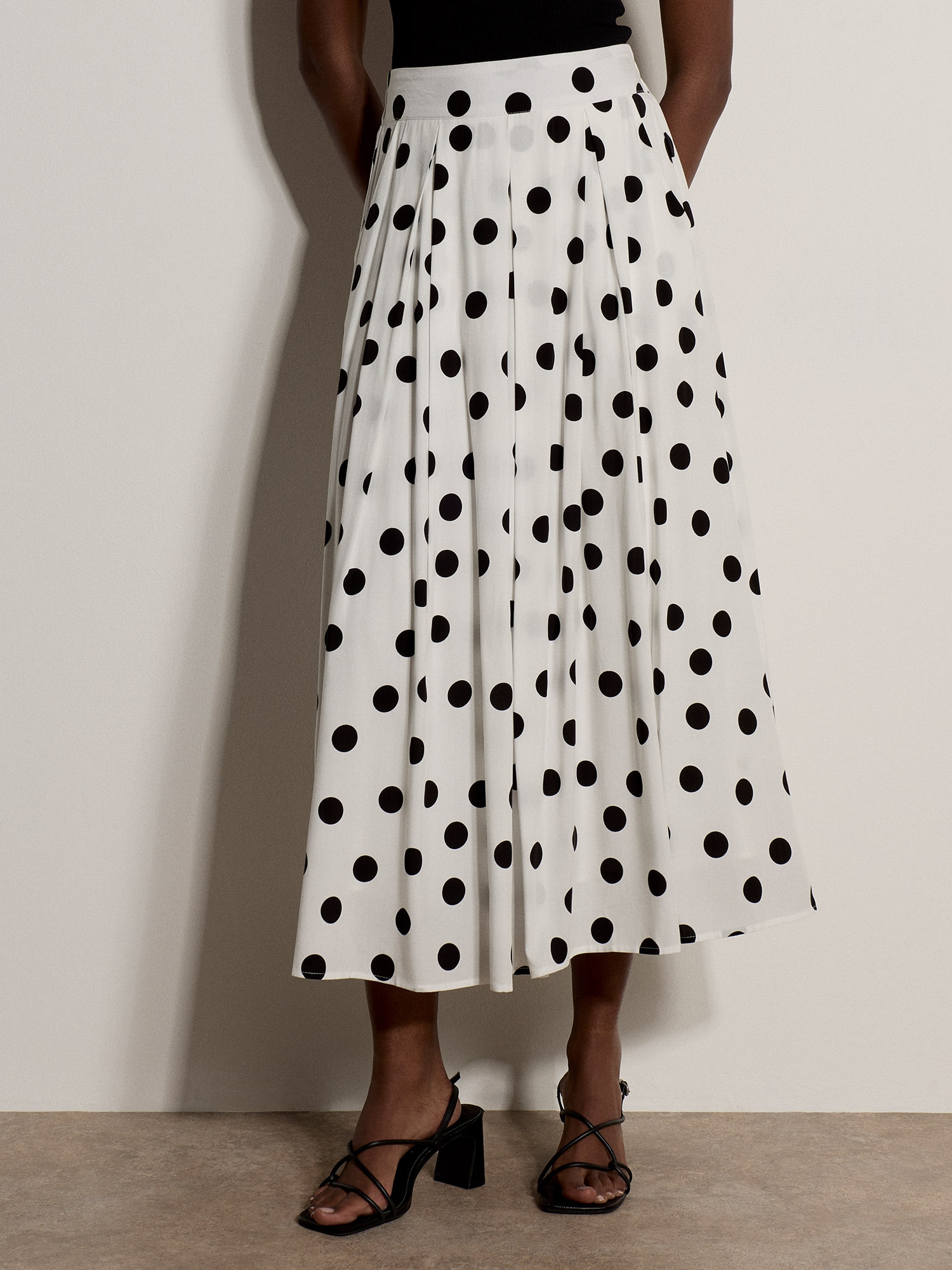 Apricot A-Linien-Rock »Midi-Rock in A-Linie« mit Polka-Dots