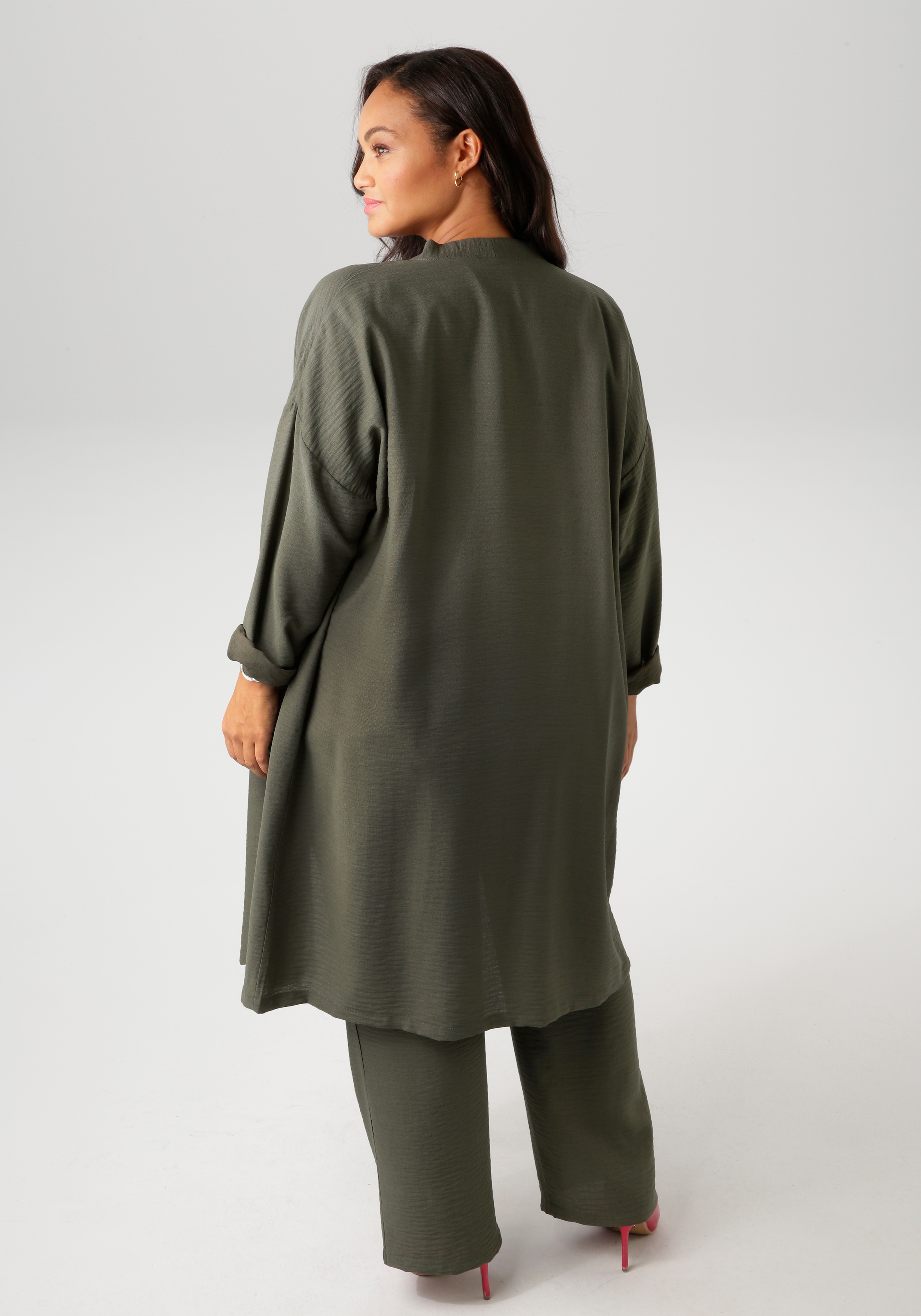 Aniston PLUS Langjacke, aus strukturierter Ware