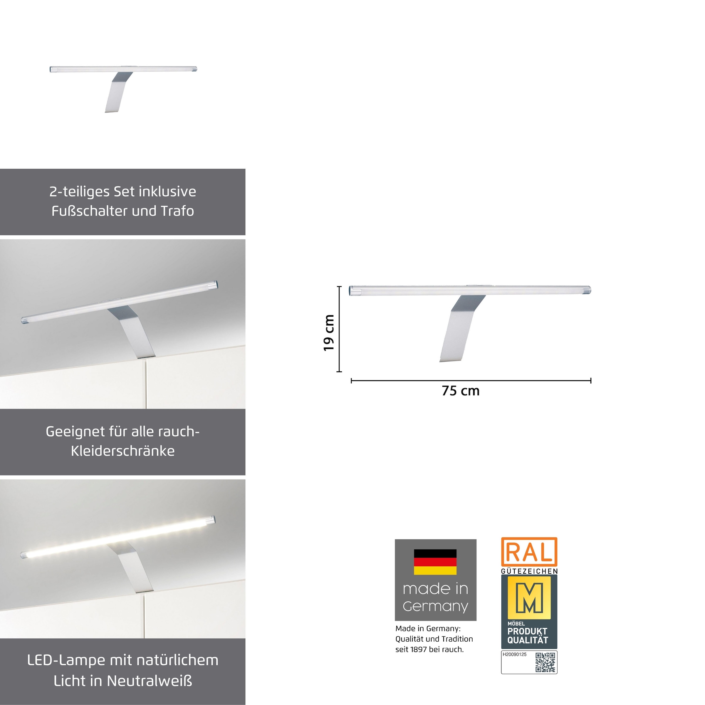 rauch »Zubehör« 2 Stk. Neutralweiß 2-tlg. Set