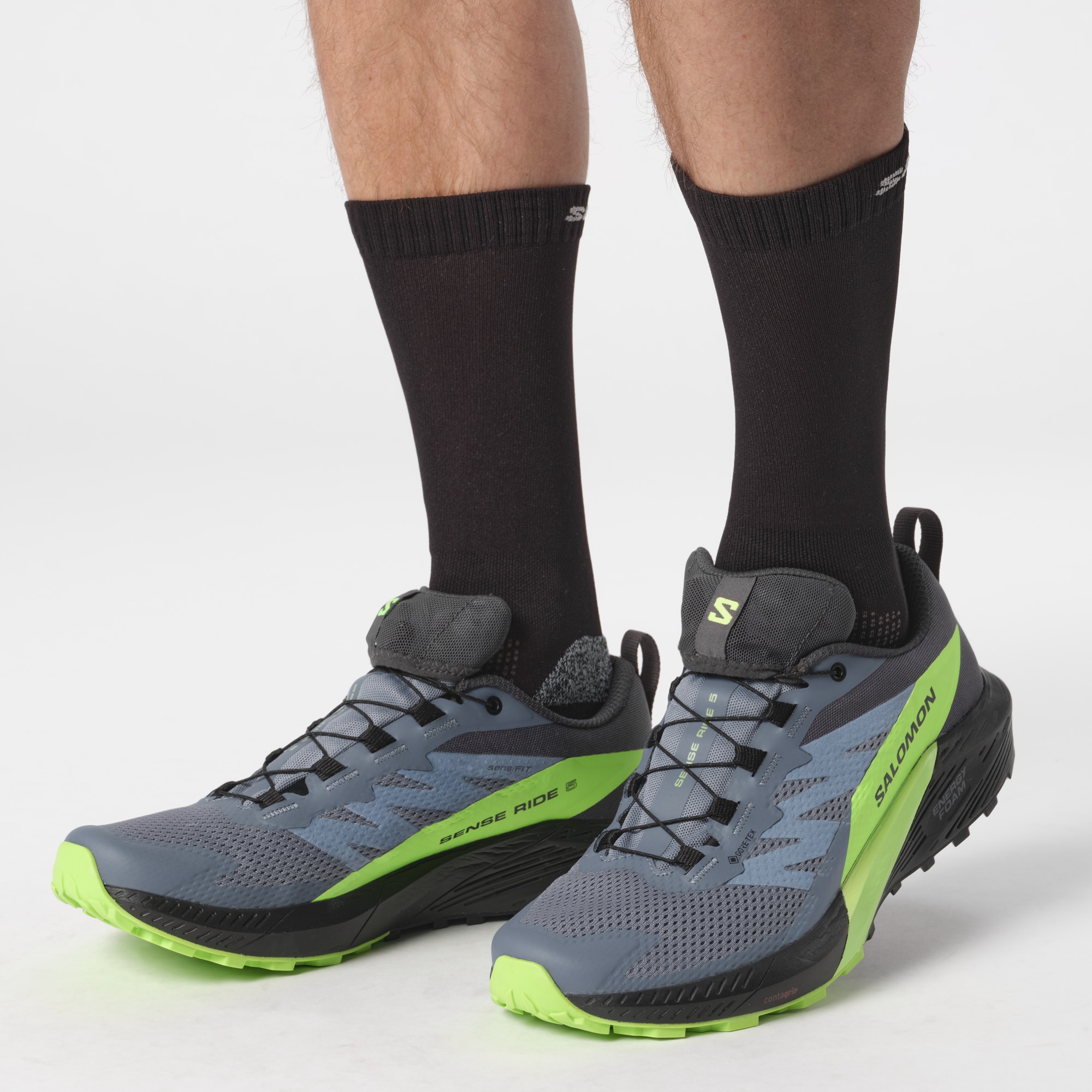 Salomon Trailrunningschuh »SENSE RIDE 5 GORE-TEX«, wasserdichte Trailrunningschuhe