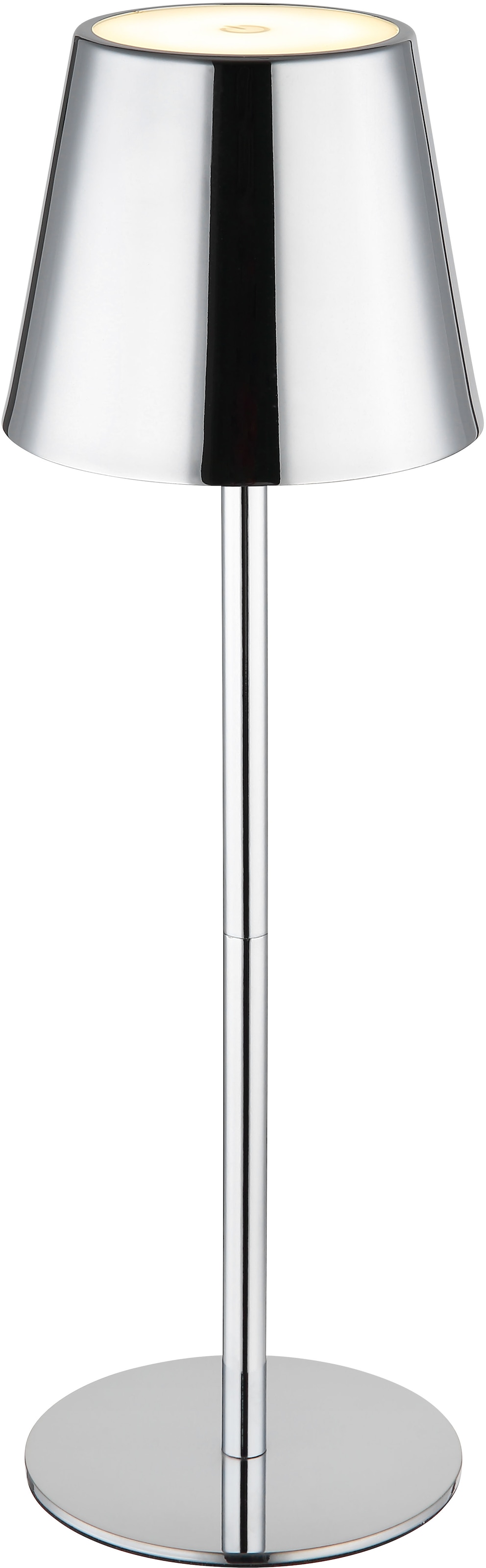 OTTO home LED Tischleuchte »Alennia Akkuleuchte inkl. Flaschenaufsatz« LED-Modul 1 Stk. warmweiß - kaltweiß stufenloser Touchdimmer, Farben fixierbar, USB-C, Akkulampe, CCT