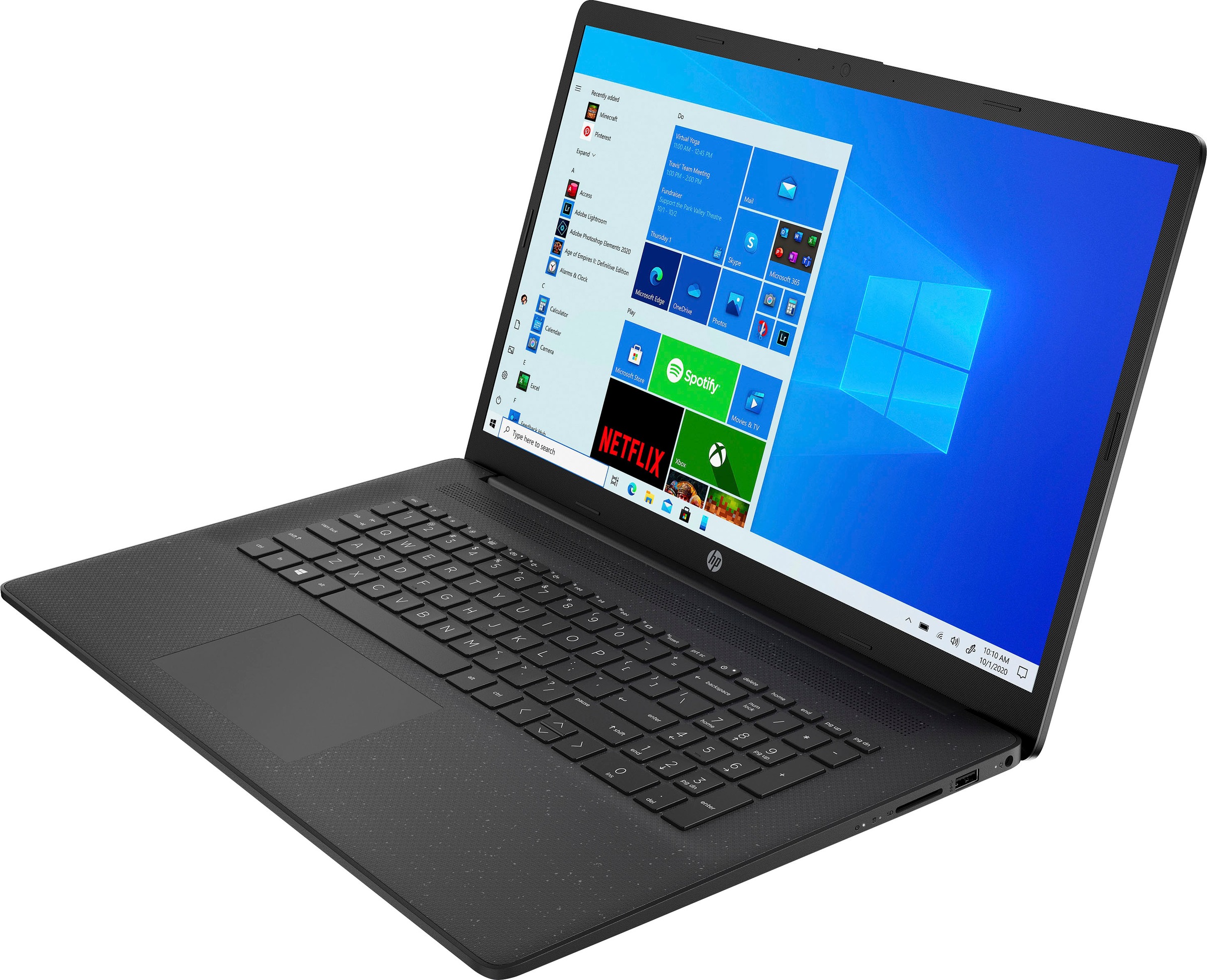 HP Notebook »17-cn0205ng«, 43,9 Zoll, Garantie Celeron, SSD ➥ 256 Jahre | / cm, 17,3 UHD Intel, Graphics GB 600, 3 UNIVERSAL XXL