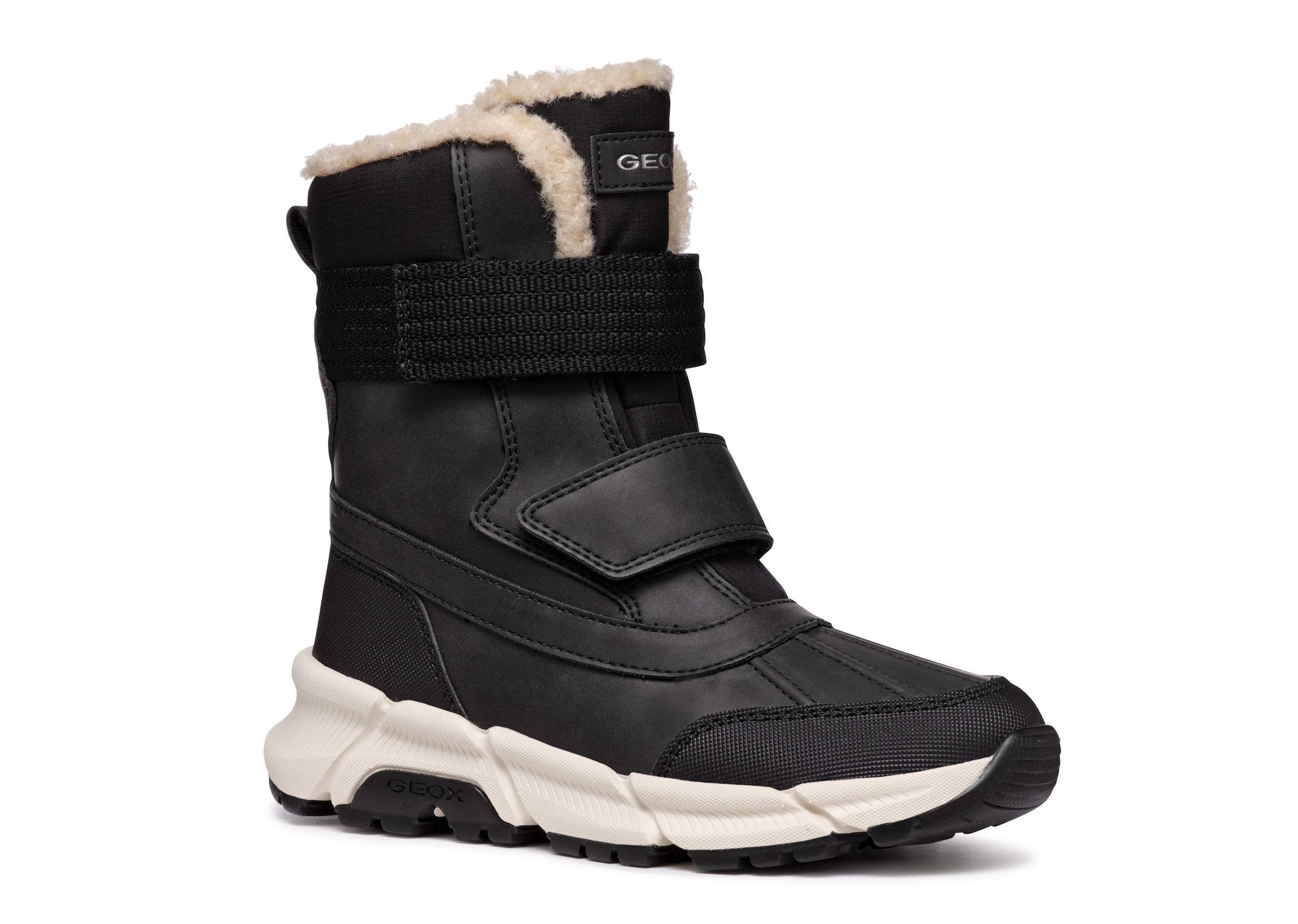 Geox Winterstiefel »J FLEXYPER PLUS BOY«  Snowboots, Klettstiefel mit Warmfutter, Größenschablone zum Download