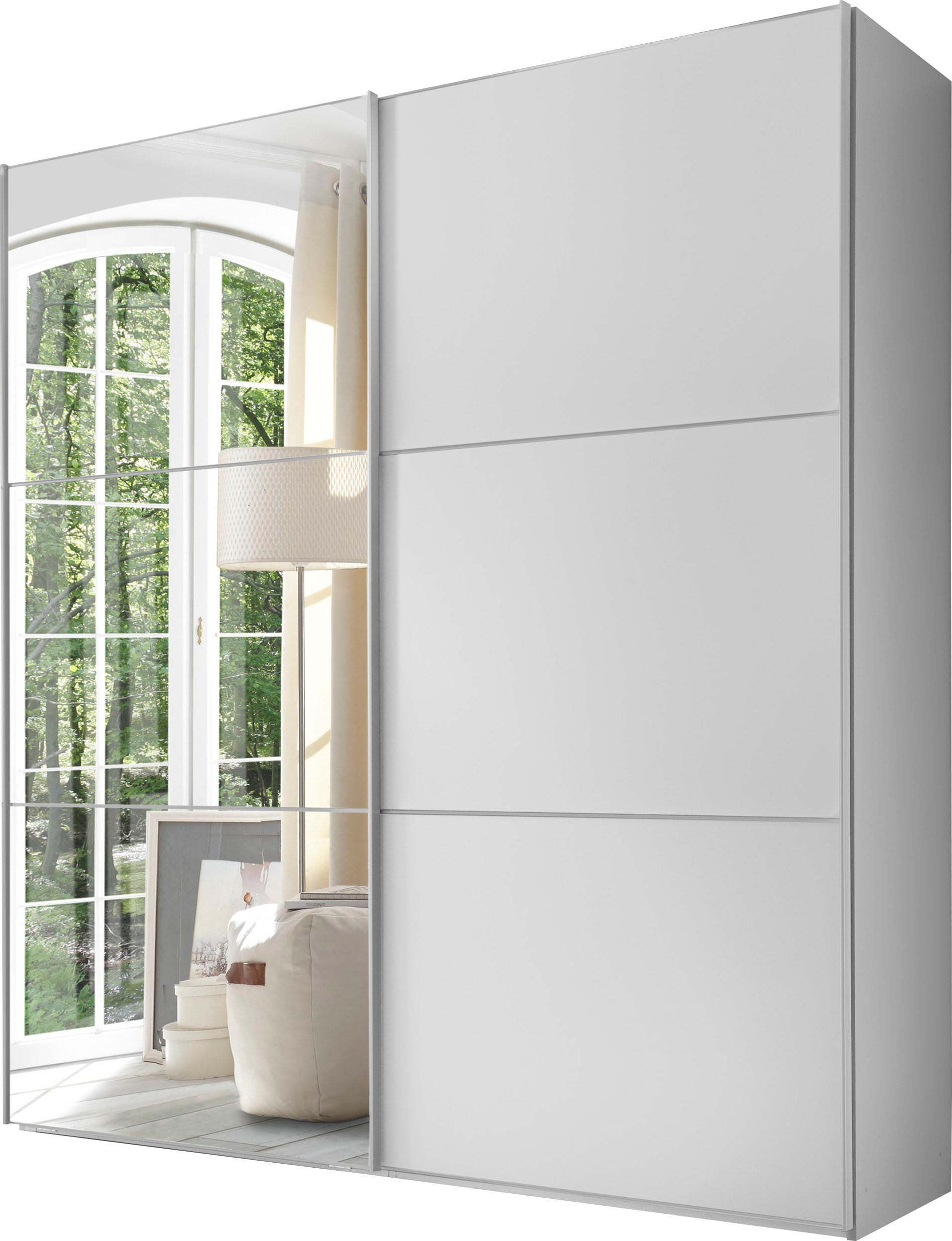 STAUD Schwebetürenschrank »Includo, Made in Germany« vier verschiedene Ausstattungsvarianten