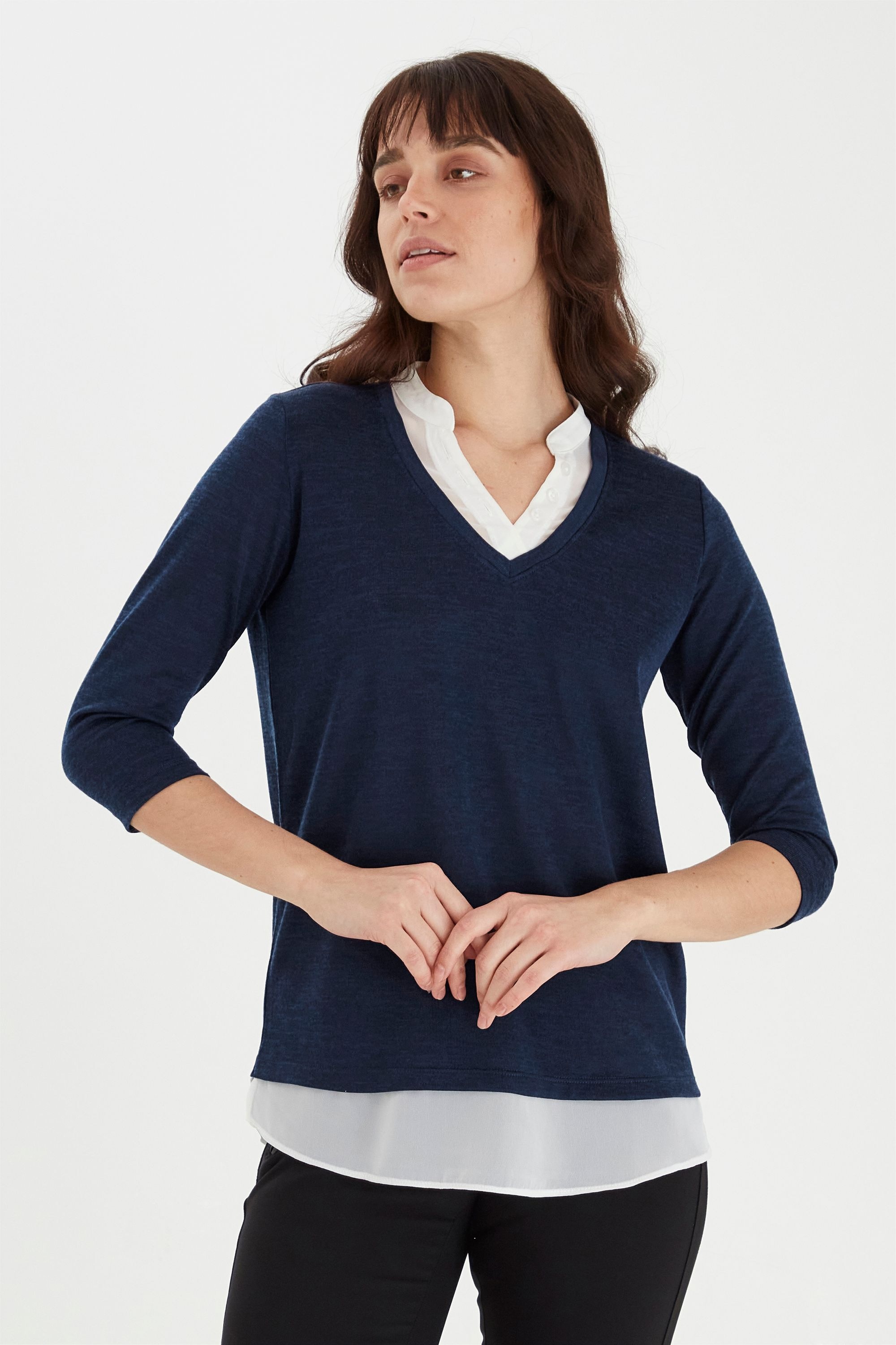 fransa Longpullover »Pullover FRVerexan«