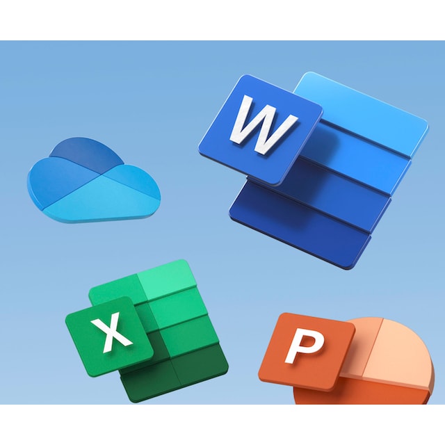 Microsoft Officeprogramm »original Microsoft 365 Single für 1 Person«, (1  St.), Premium-Office-Apps, 1 TB OneDrive Cloudspeicher, Product Key in Box  ➥ 3 Jahre XXL Garantie | UNIVERSAL