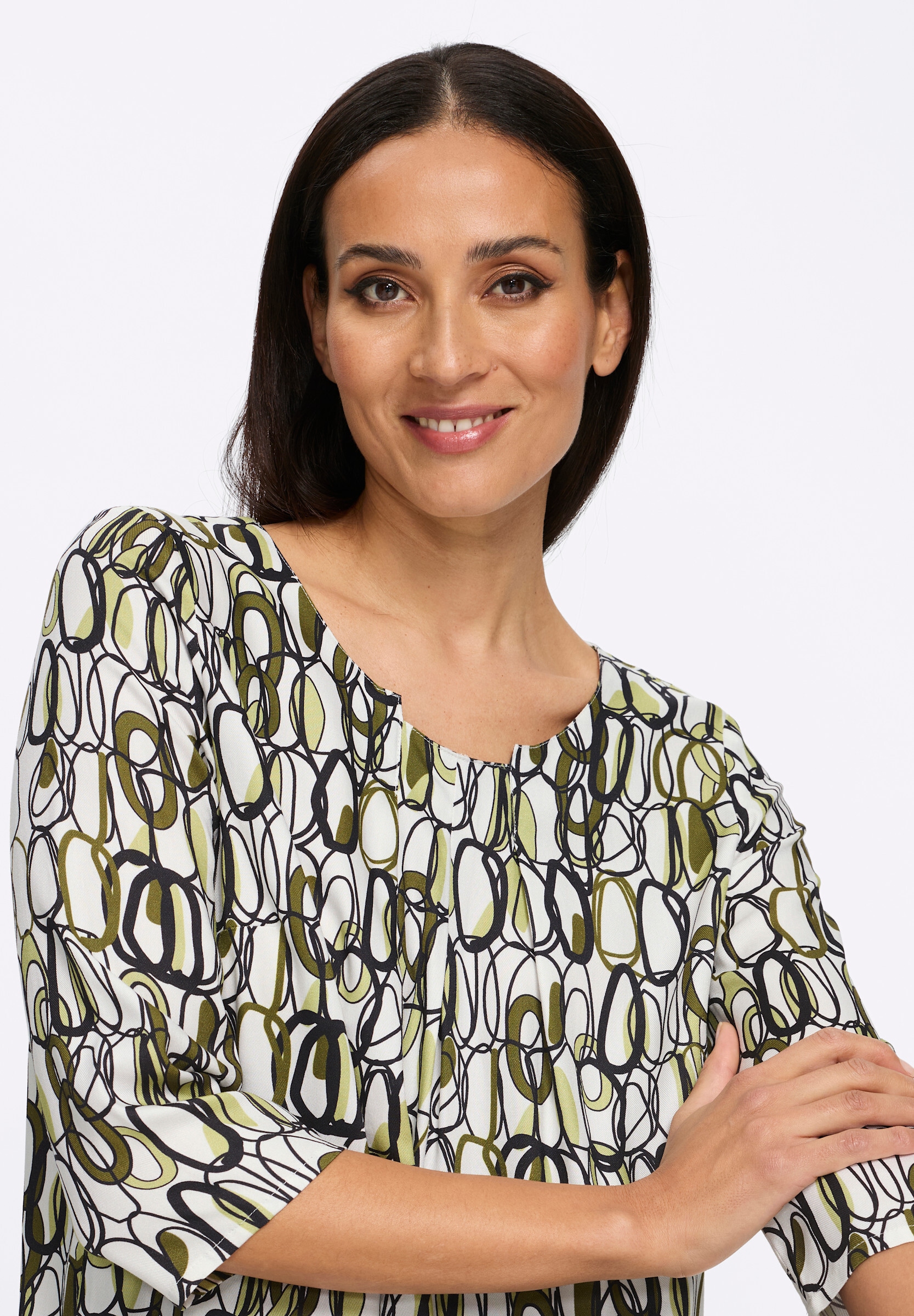 heine Schlupfbluse »Druckbluse Druckbluse mit 3/4-Arm«