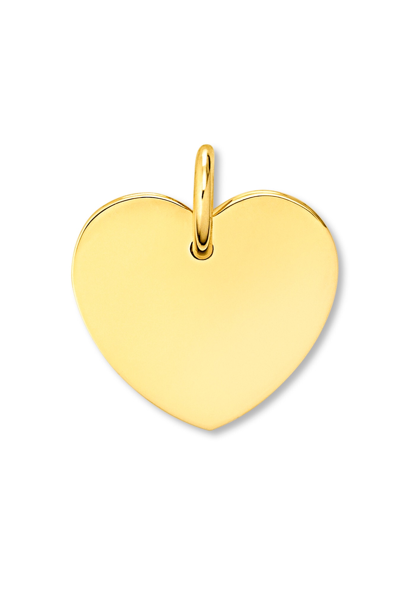 ONE ELEMENT Kettenanhänger »Herz mit Gravur A Buchstaben Anhänger aus 333 Gelbgold« ()  Buchstaben