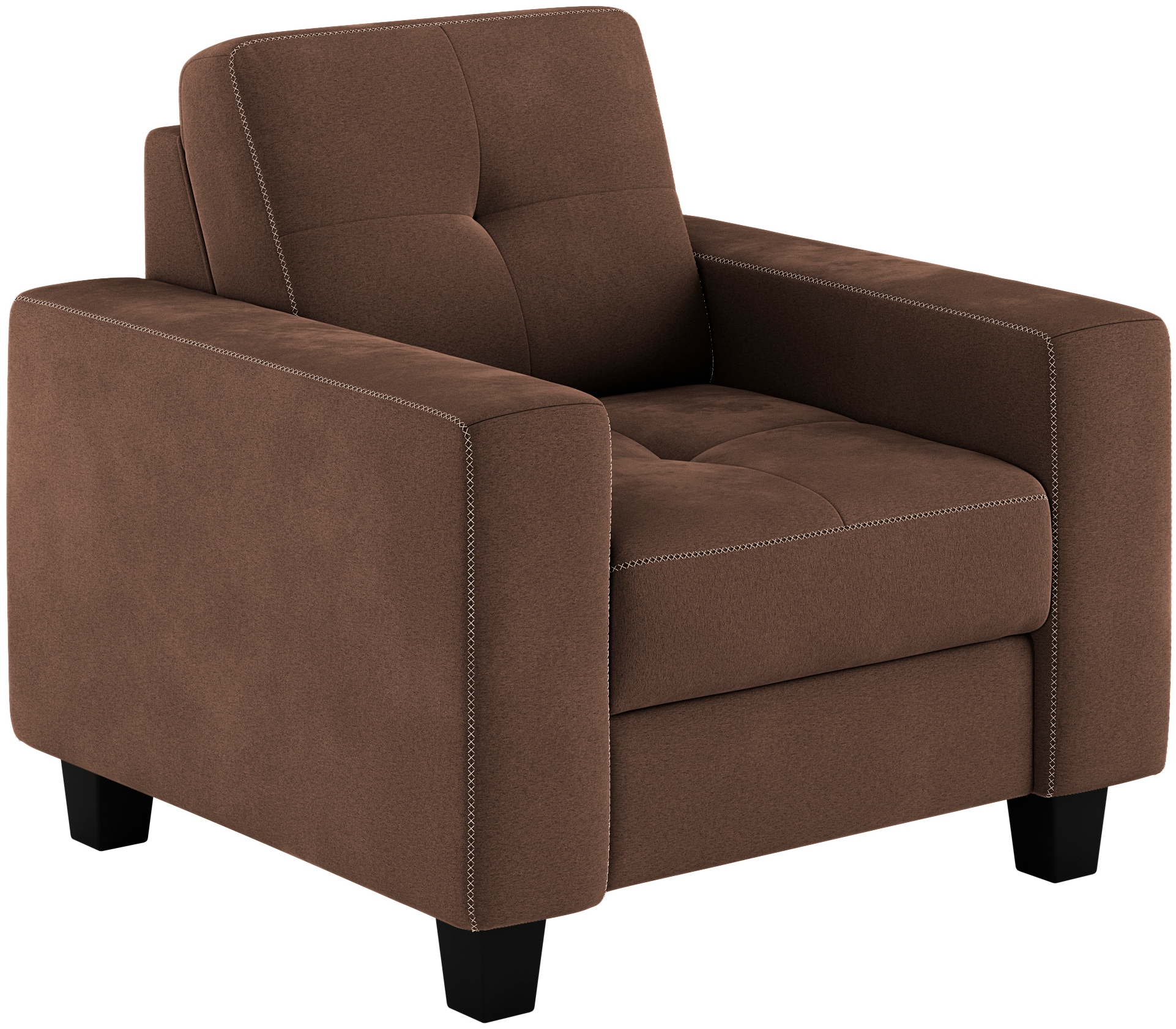 Home affaire Sessel »Varese« Kreuznaht in beige