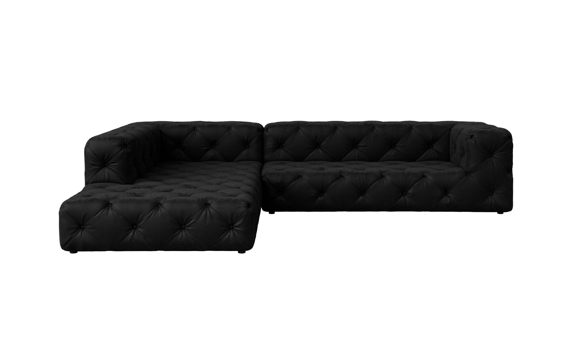 Home affaire Ecksofa »FOLLINA« L-Form, mit klassischer Chesterfield-Knopfheftung