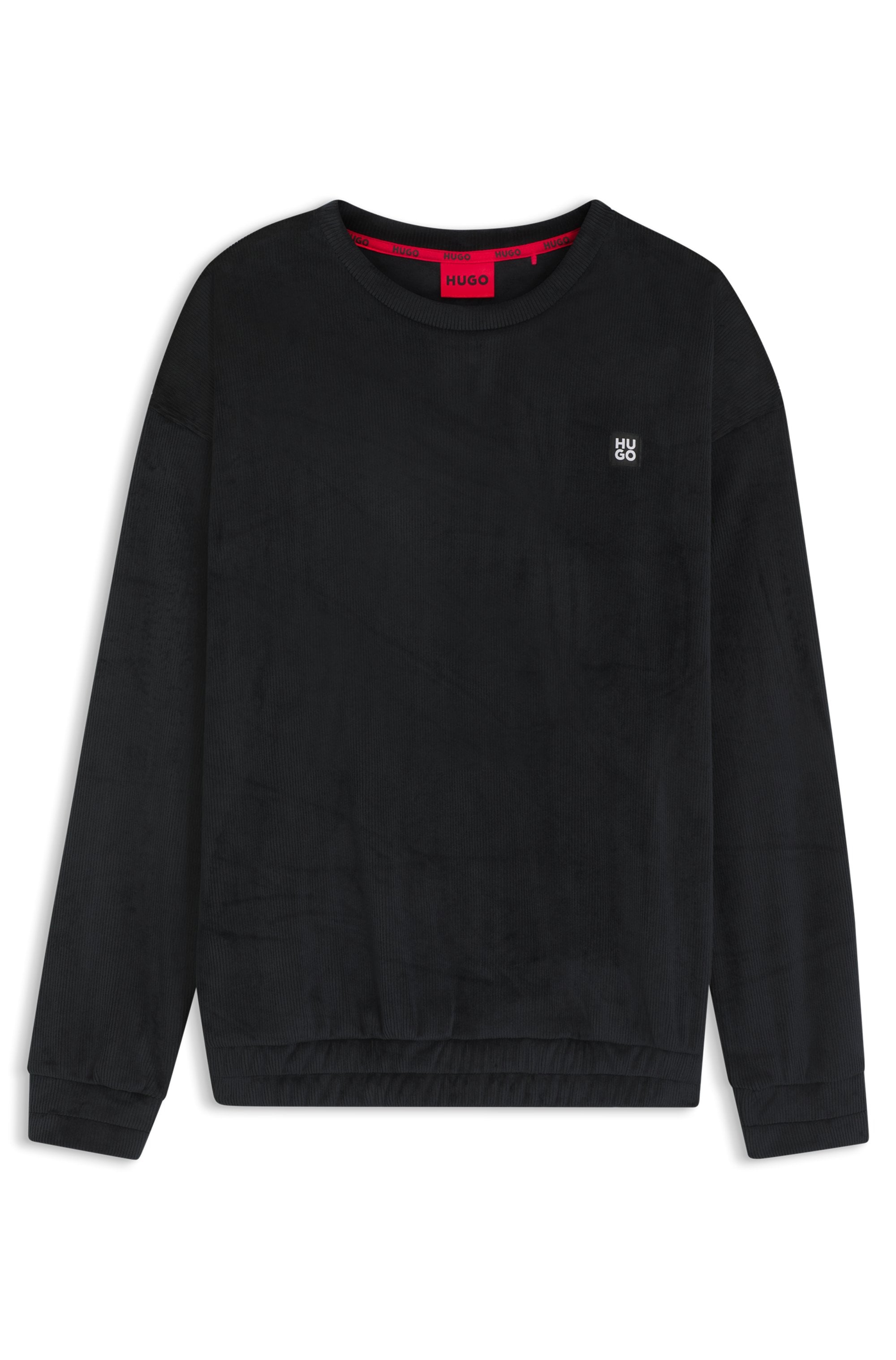 HUGO Underwear Sweatshirt, Rundhalsausschnitt, relaxed fit, elastischer Bund, Samt-Qualität