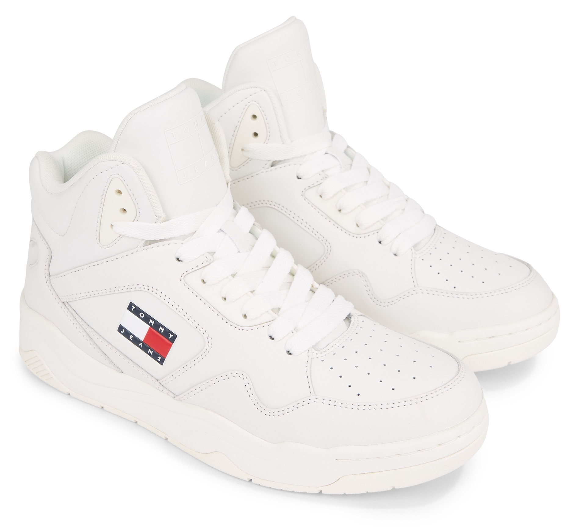 Tommy Jeans Sneaker »TJM BASKET MID TOP«, mit seitlicher Logoflagge