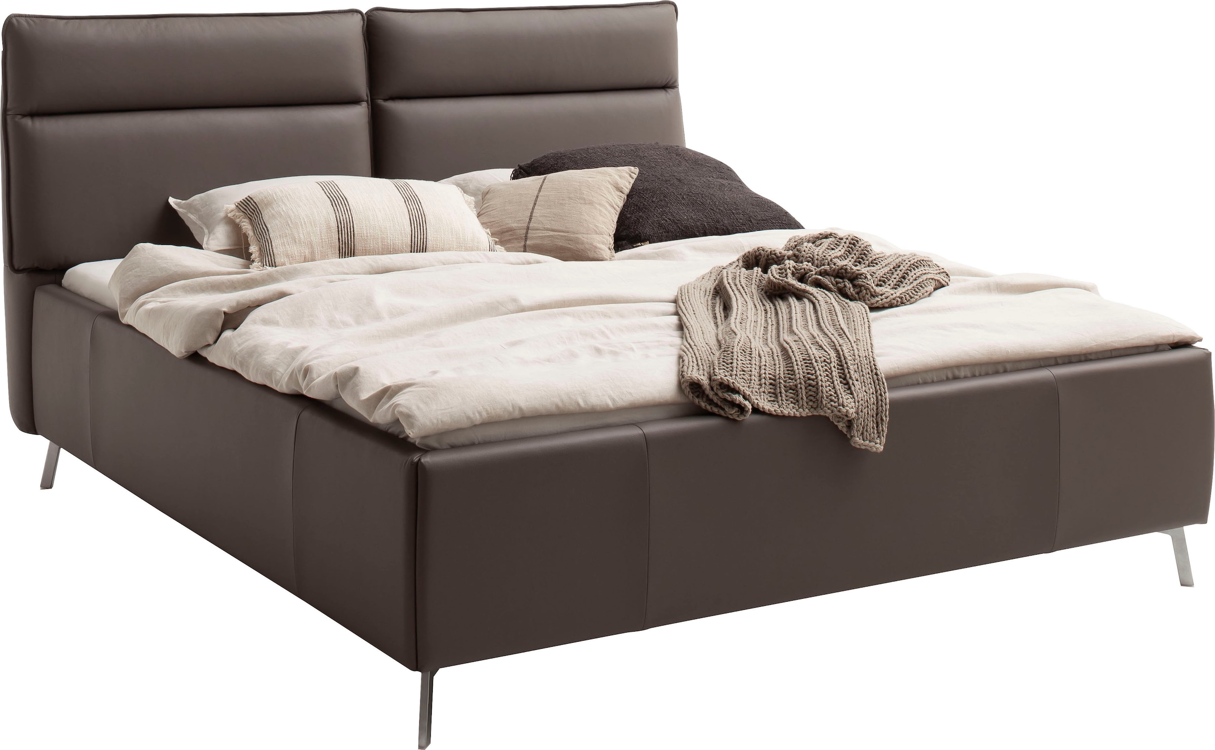 Home affaire Polsterbett »Cozy Town« inkl. 7-fache Einlegetiefenverstellung & saugroboterfreundliche Höhe