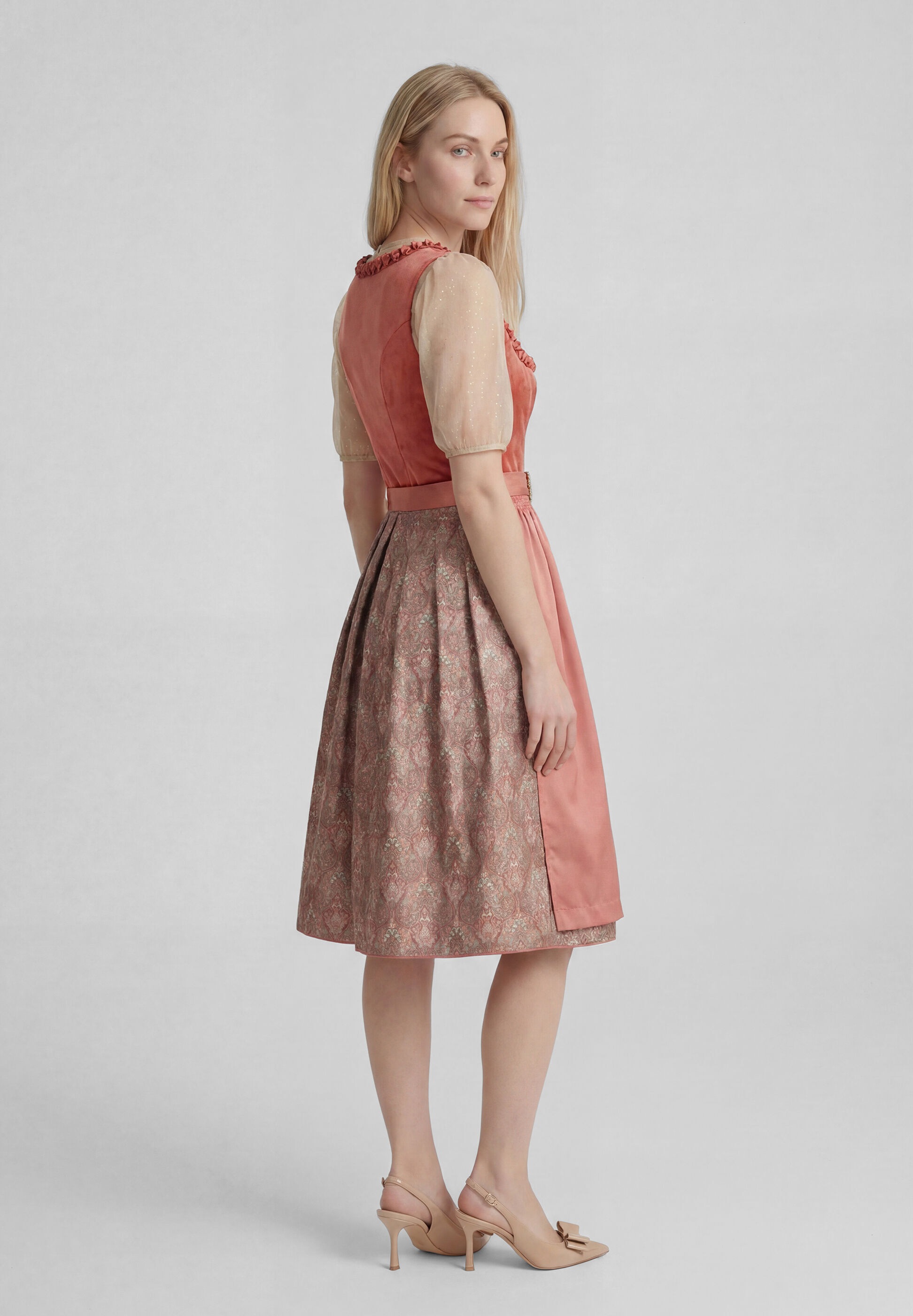 Spieth & Wensky Dirndl »Spieth & Wensky Dirndl Koral« mit dekorativer Schürze