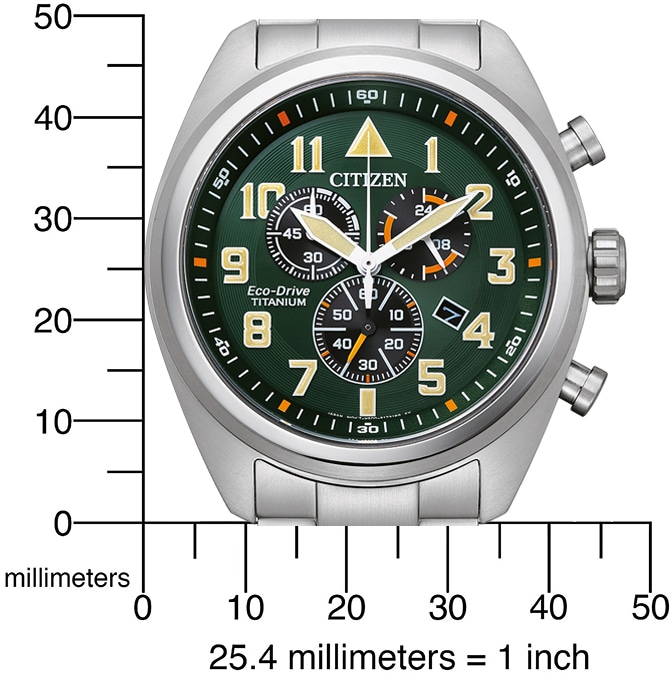 Citizen Chronograph, Armbanduhr, Herrenuhr, Solar, Stoppfunktion, Titan, Saphirglas