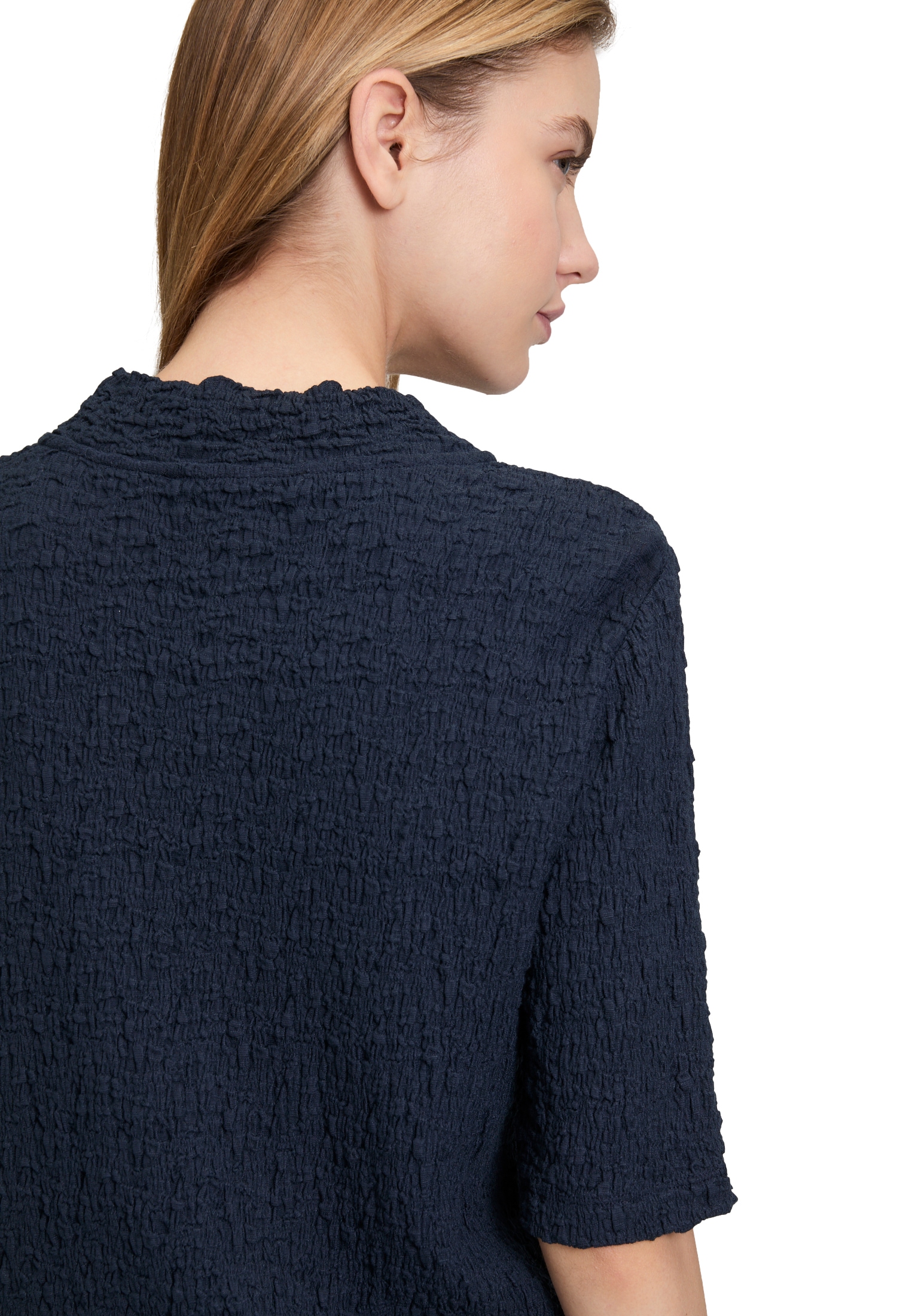 Betty Barclay Langarmshirt »Strukturshirt mit Stehkragen«