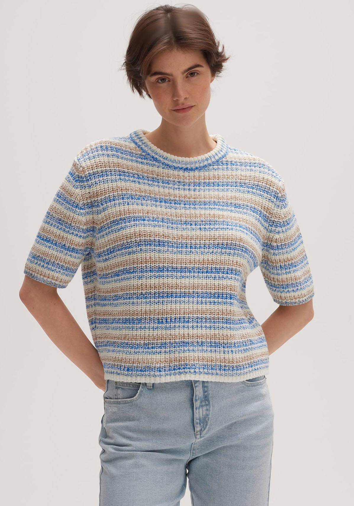 OPUS Strickpullover »Pomira«, in Mouliné Strick kaufen