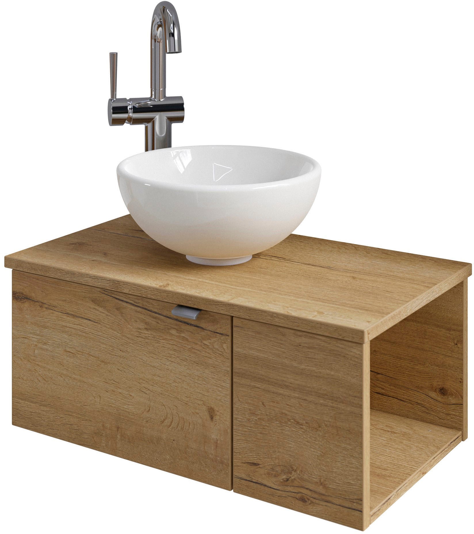 Keramik Waschbecken Weiß, 59 X 39 Cm – Aufsatzwaschbecken Mit Überlauf Für Bad Und Gästetoilette