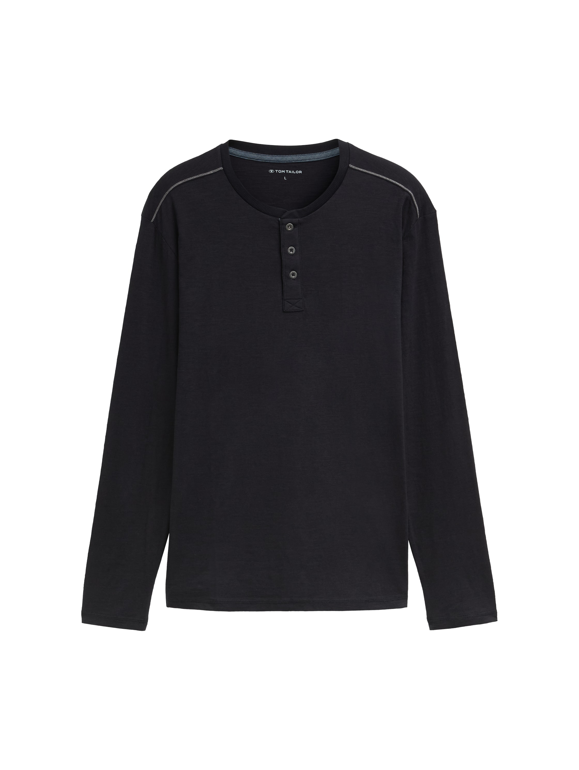 TOM TAILOR Langarmshirt mit Knopfleiste