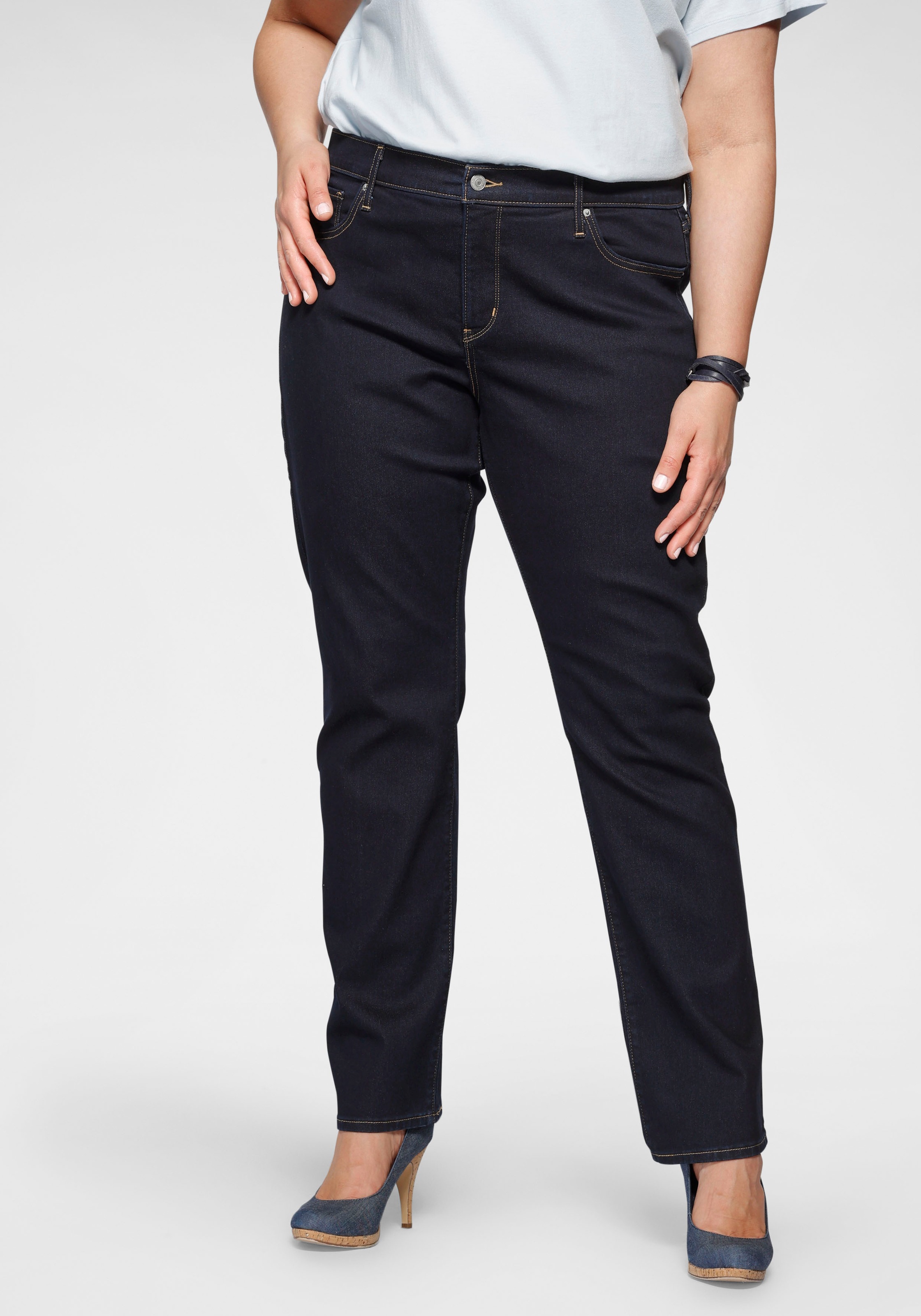 Levi's® Plus Straight-Jeans »314 Shaping Straight«, in Baumwoll-Stretch