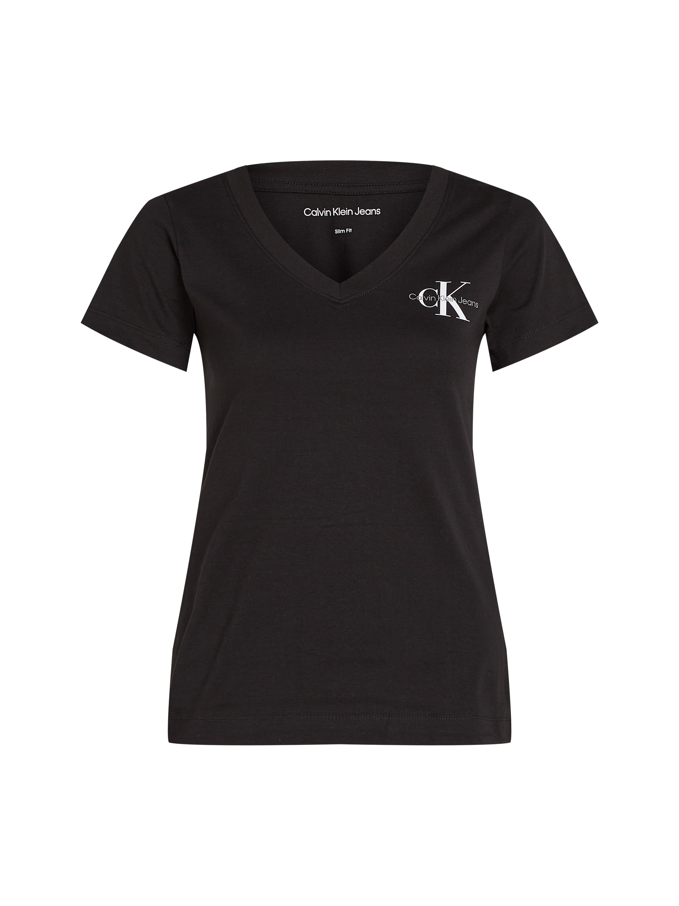 Calvin Klein Jeans T-Shirt »2-PACK MONOLOGO V-NECK TEE«, mit Logomarkenlabel