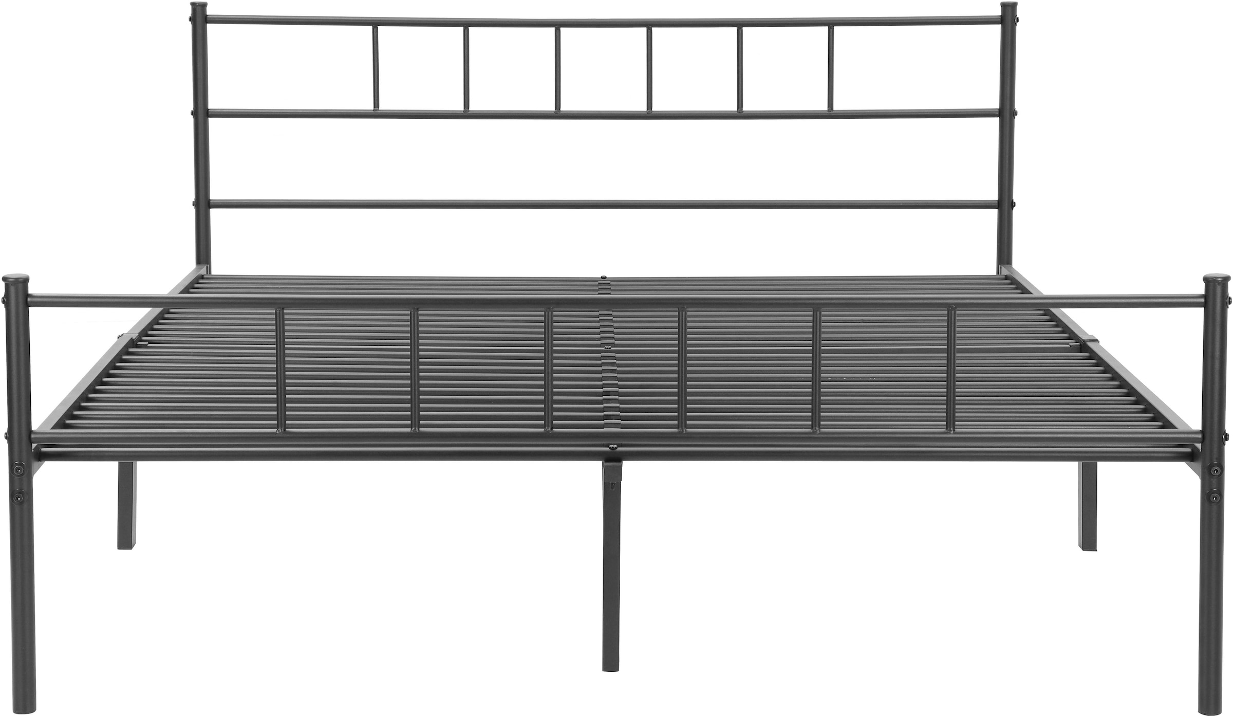 INOSIGN Metallbett »Amrum Bett Bettgestell Bettrahmen Einzelbett Doppelbett Stahlbett«, (2m Länge und in 4 Breiten wählbar - 90, 140, 160, 180 cm), Schlafzimmerbett inkl. 26 Lattenroste zum Schutz der Matratze
