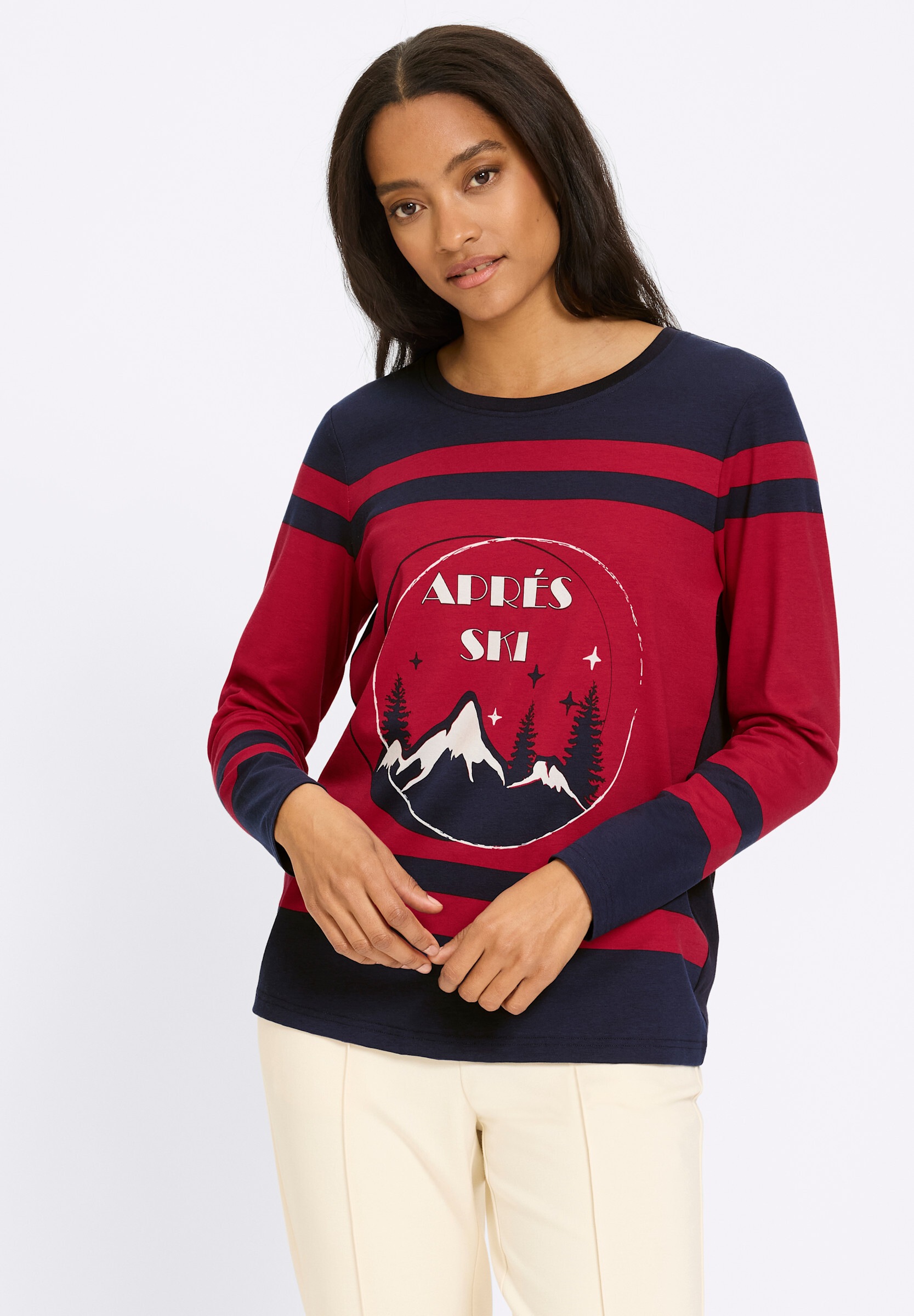heine T-Shirt »Shirt Langarmshirt mit Print-Motiv«