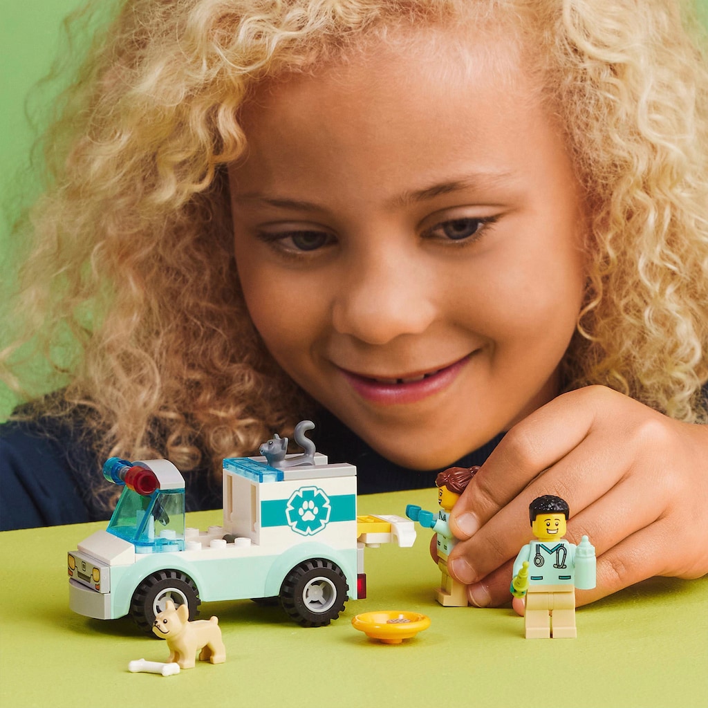 LEGO® Konstruktionsspielsteine »Tierrettungswagen (60382), LEGO® City«, (58 St.)