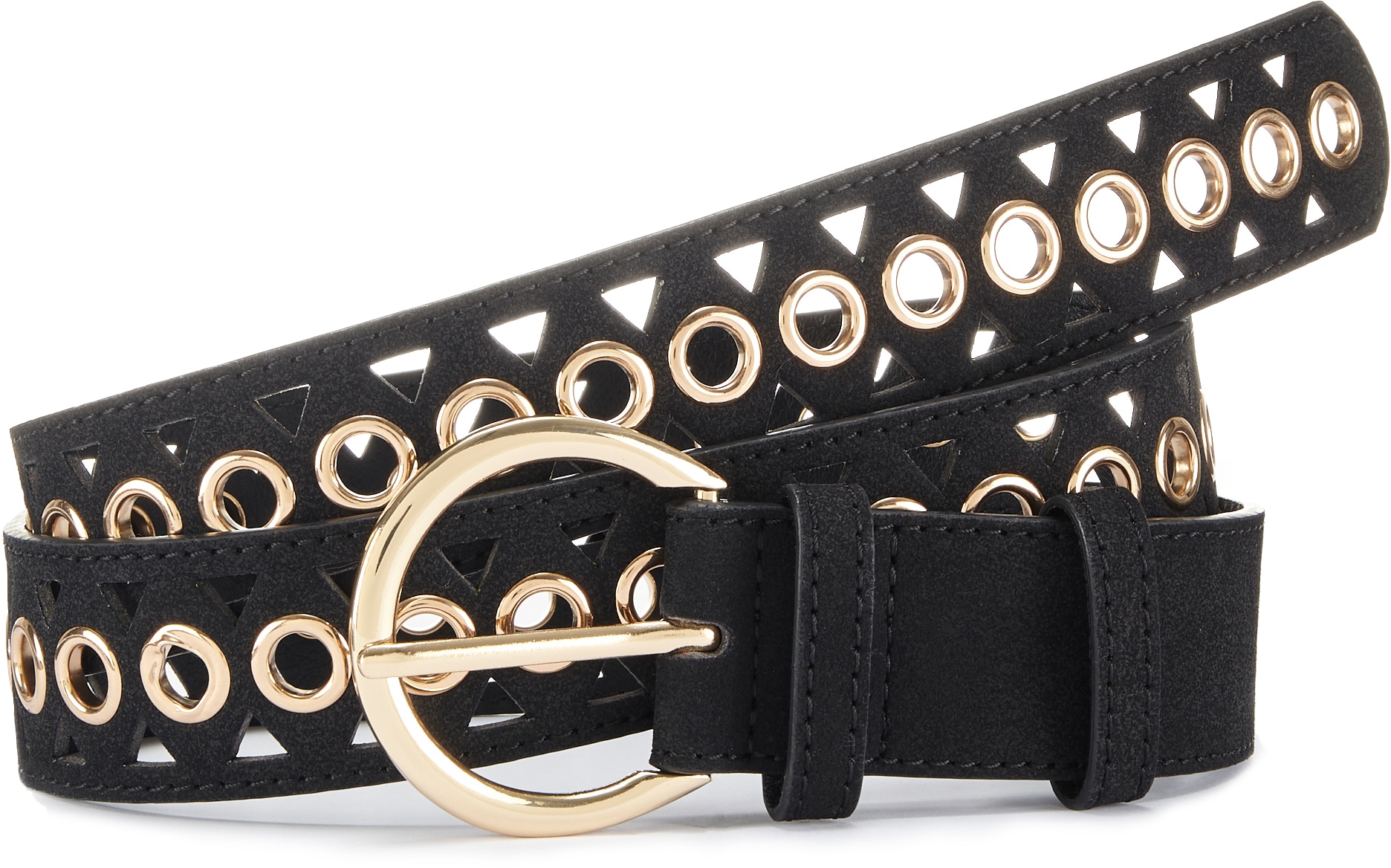 LASCANA Hüftgürtel »Hosengürtel« mit kleinen Cut-Outs, Gürtel, Jeansgürtel
