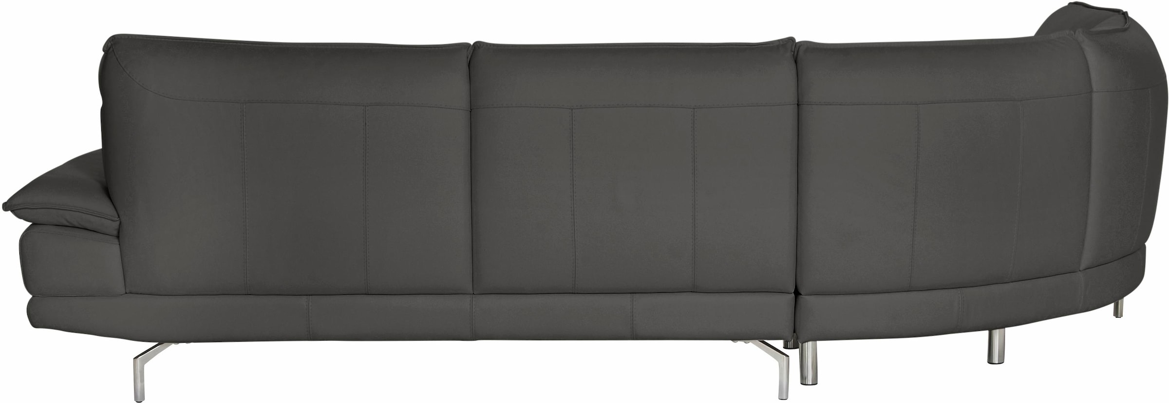 CALIA ITALIA Ecksofa »Dave, italienisches Designsofa L-Form, erstklassiger Sitzkomfort«, Ottomane wahlweise links oder rechts, in zwei tollen Lederqualitäten