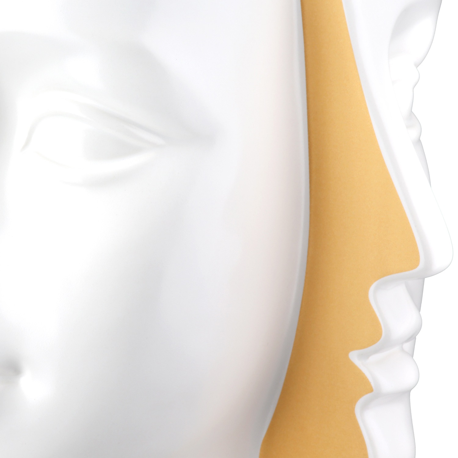 GILDE Tischvase »Vase Gesicht Facial weiß H. 28 cm«, (1 St.)