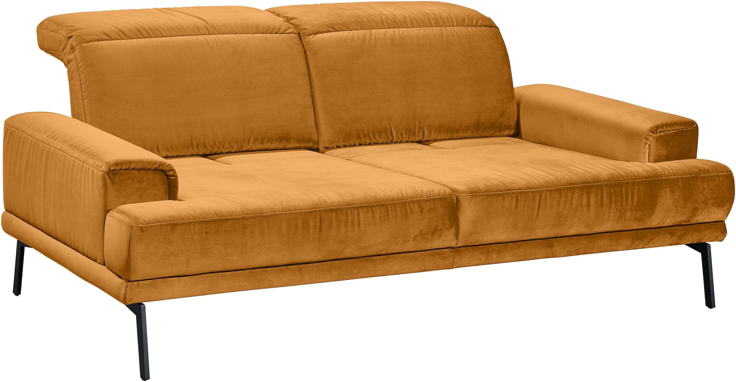 Musterring 2-Sitzer »MR 4580«, inkl. Kopf- und Sitztiefenverstellung, Fuß schwarz, B198 x T103 cm