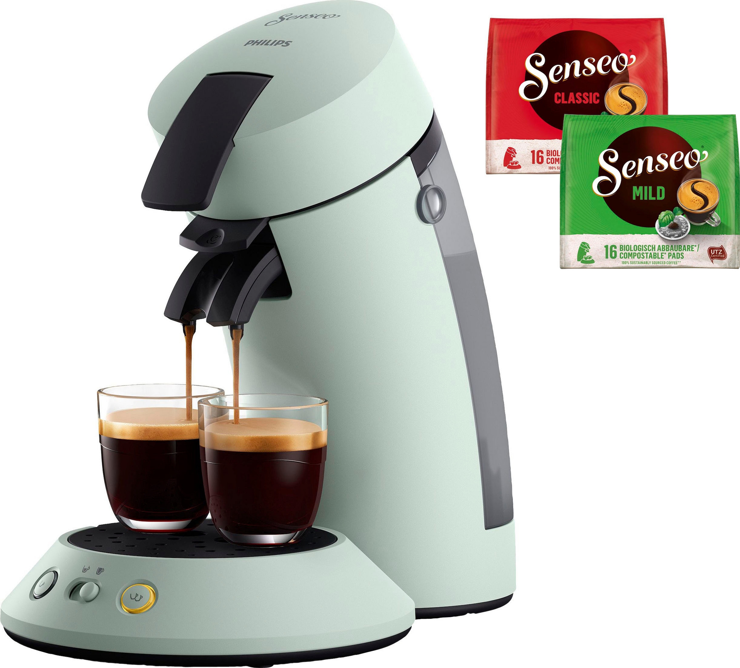 Philips Senseo Kaffeepadmaschine »Original Plus CSA210/20«, inkl.  Gratis-Zugaben im Wert von 5,- UVP mit 3 Jahren XXL Garantie