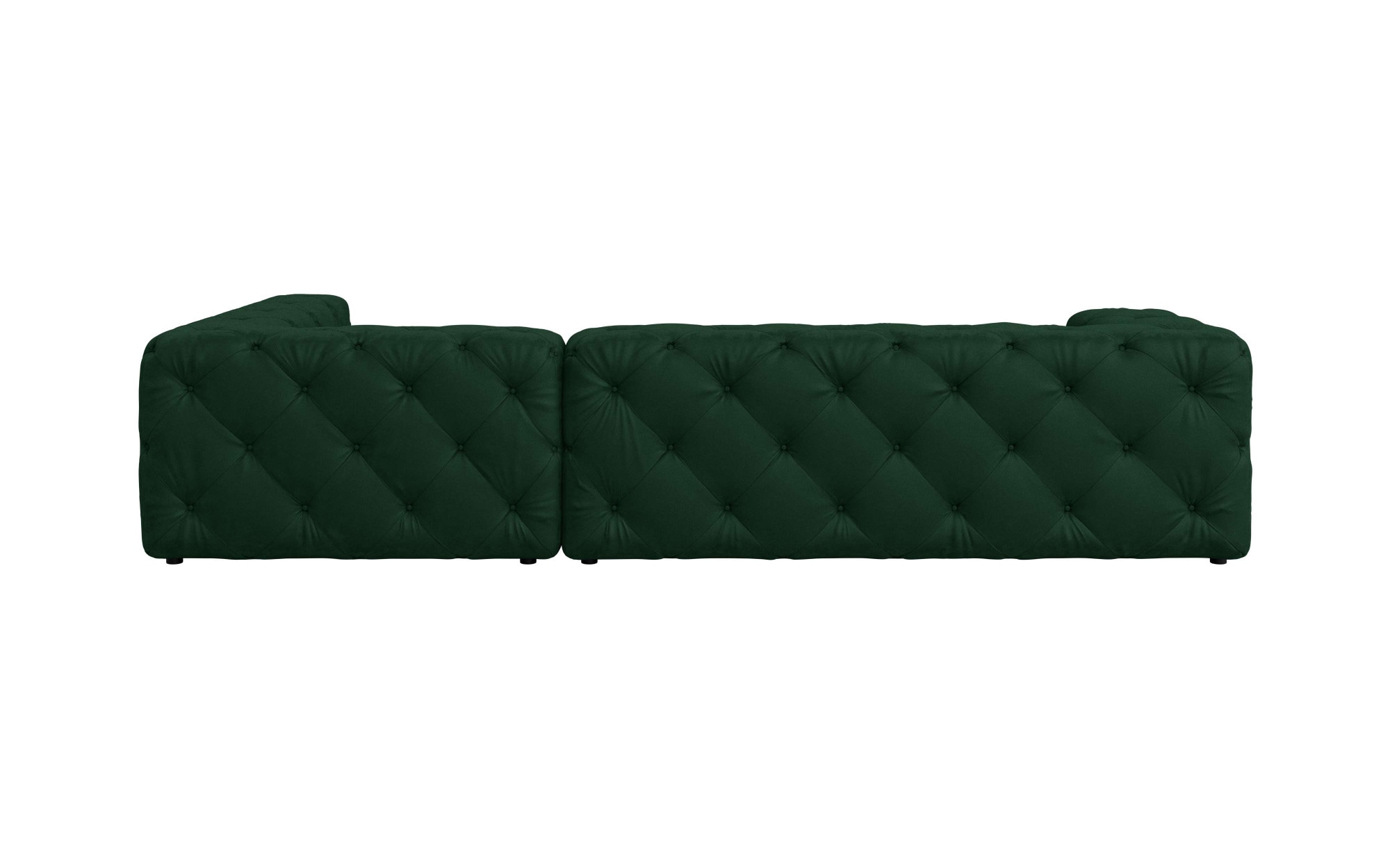 Places of Style Ecksofa »FOLLINA«, L-Form, mit klassischer Chesterfield-Knopfheftung